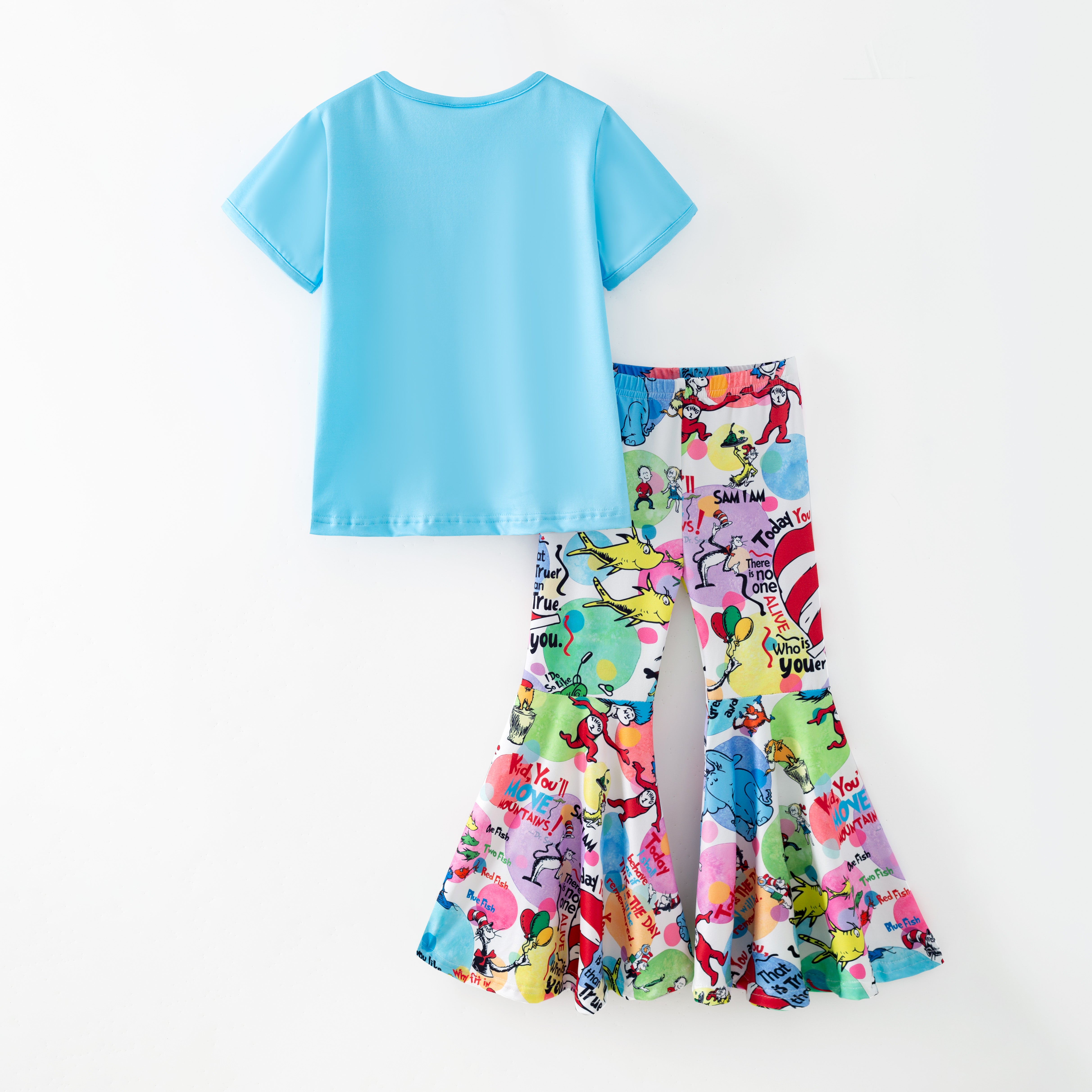 （Pre Order,Prepack Zone）Girls DR SEUSS Print Outfit Set（Mix Size）