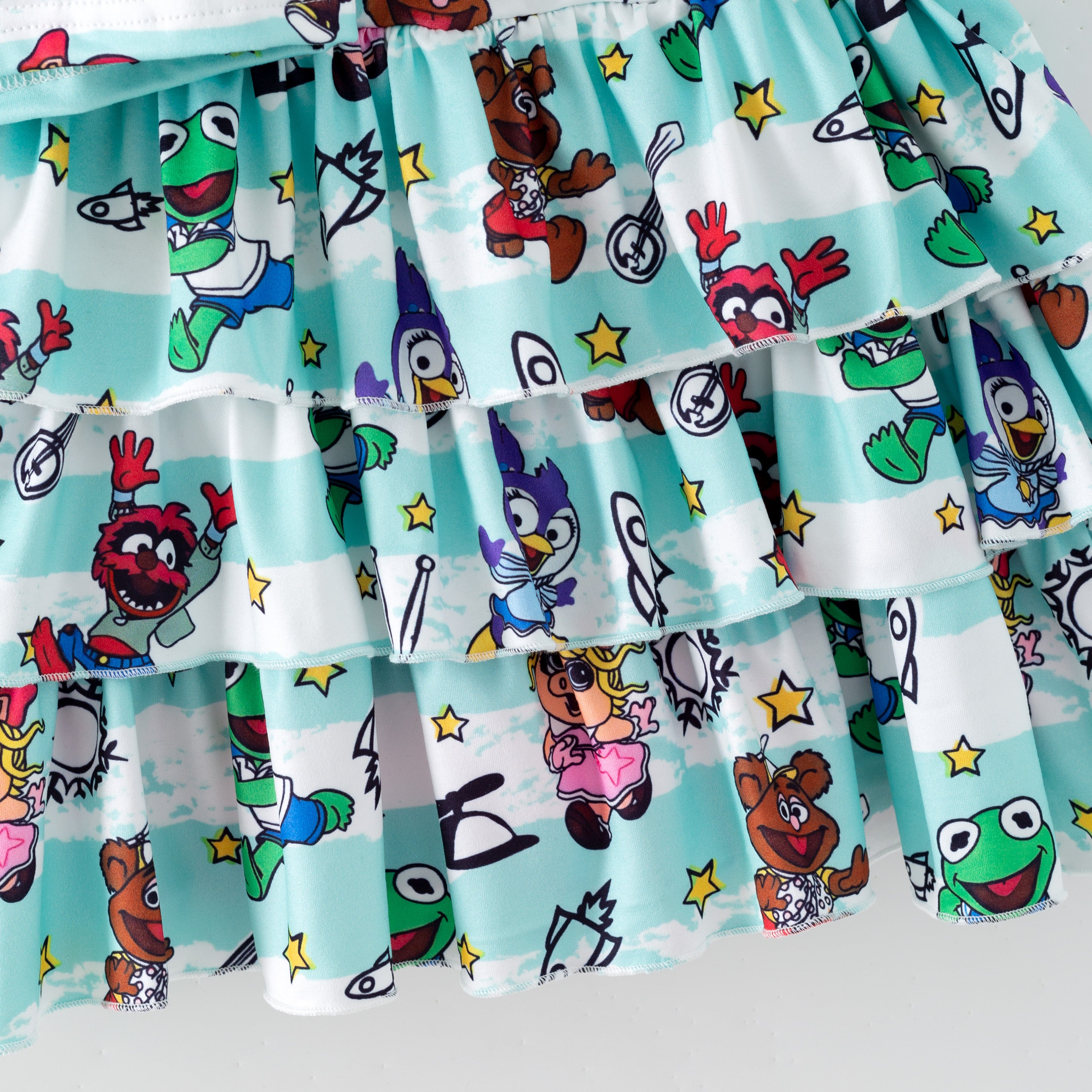 （Pre Order,Prepack Zone）Girls Spring&Summer Cartoon Print Skort Set（Mix Size）