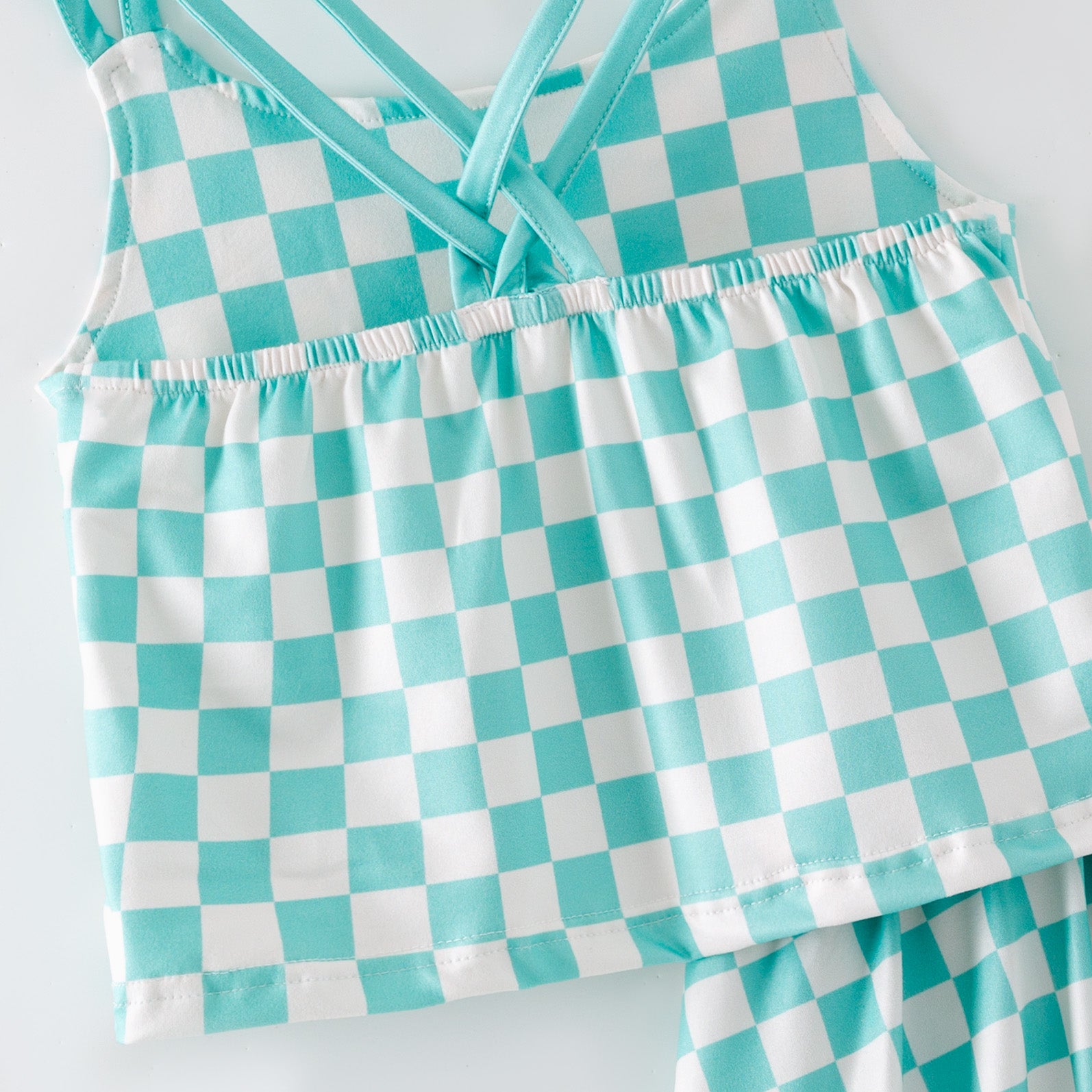 （Pre Order,Prepack Zone）Girls Spring&Summer Plaid Print Skort Set（Mix Size）