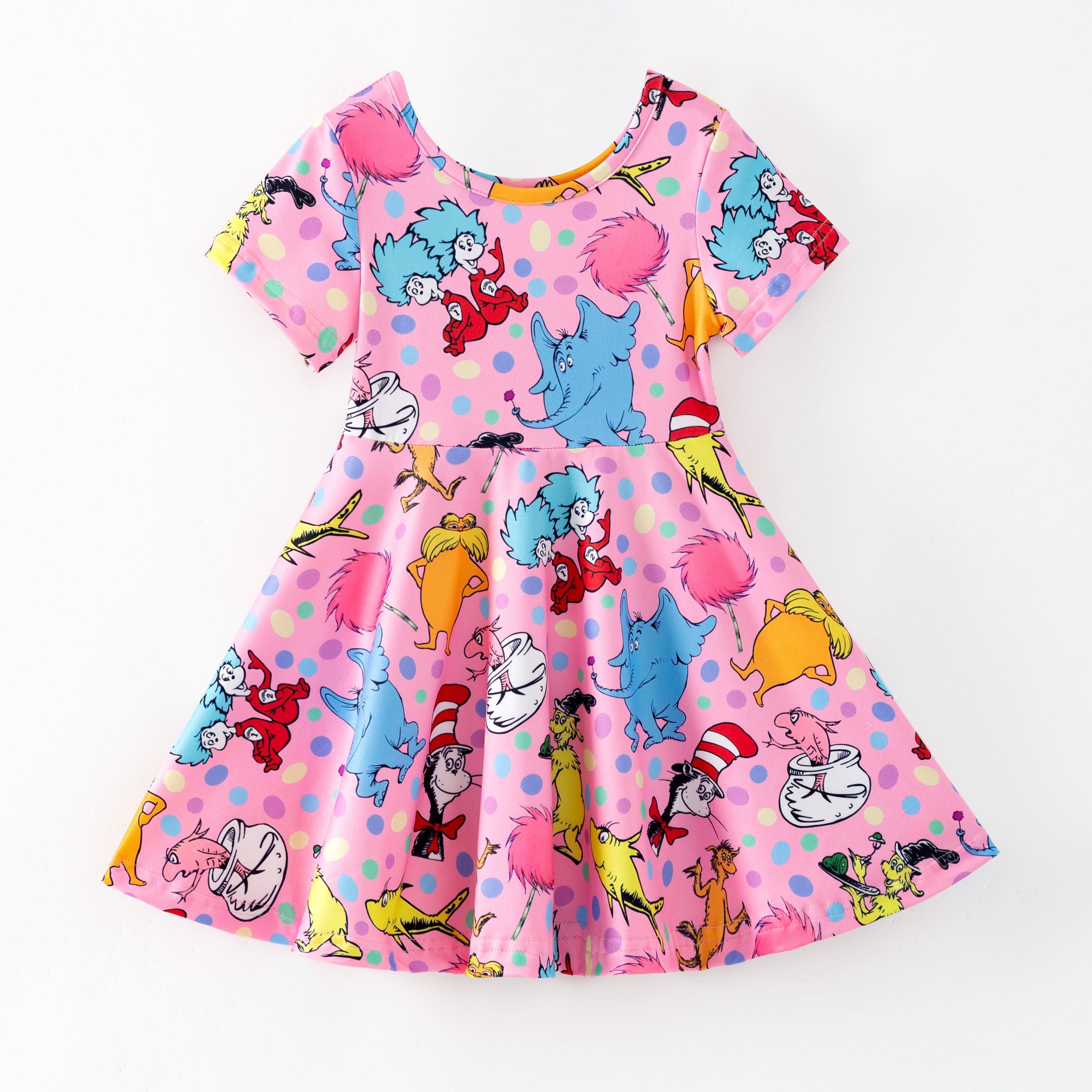 （Pre Order,Prepack Zone）Girls DR SEUSS Print Outfit Set&Dress（Mix Size）