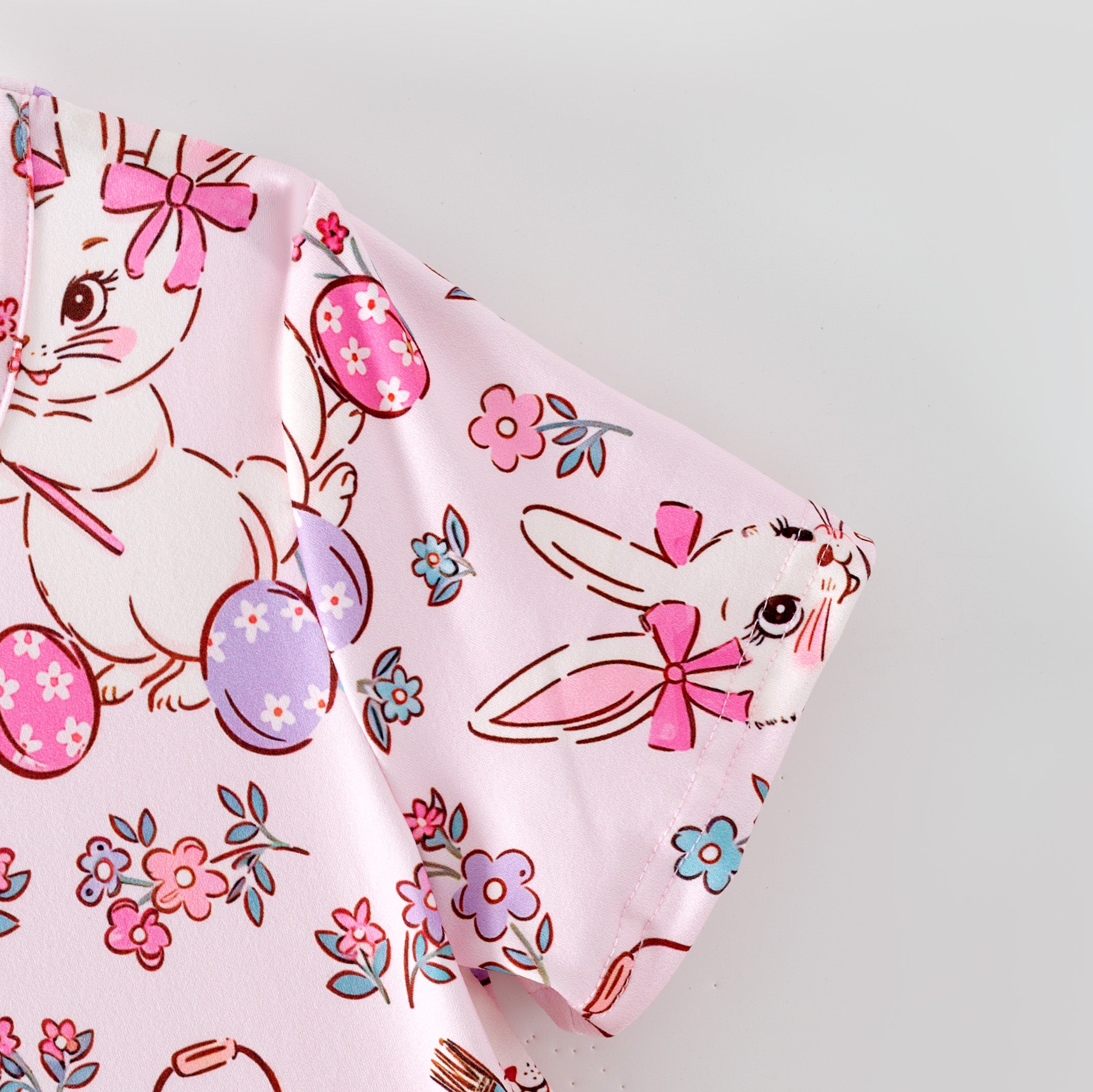 （Pre Order,Prepack Zone）Girls Easter Bunny Print Dress（Mix Size）