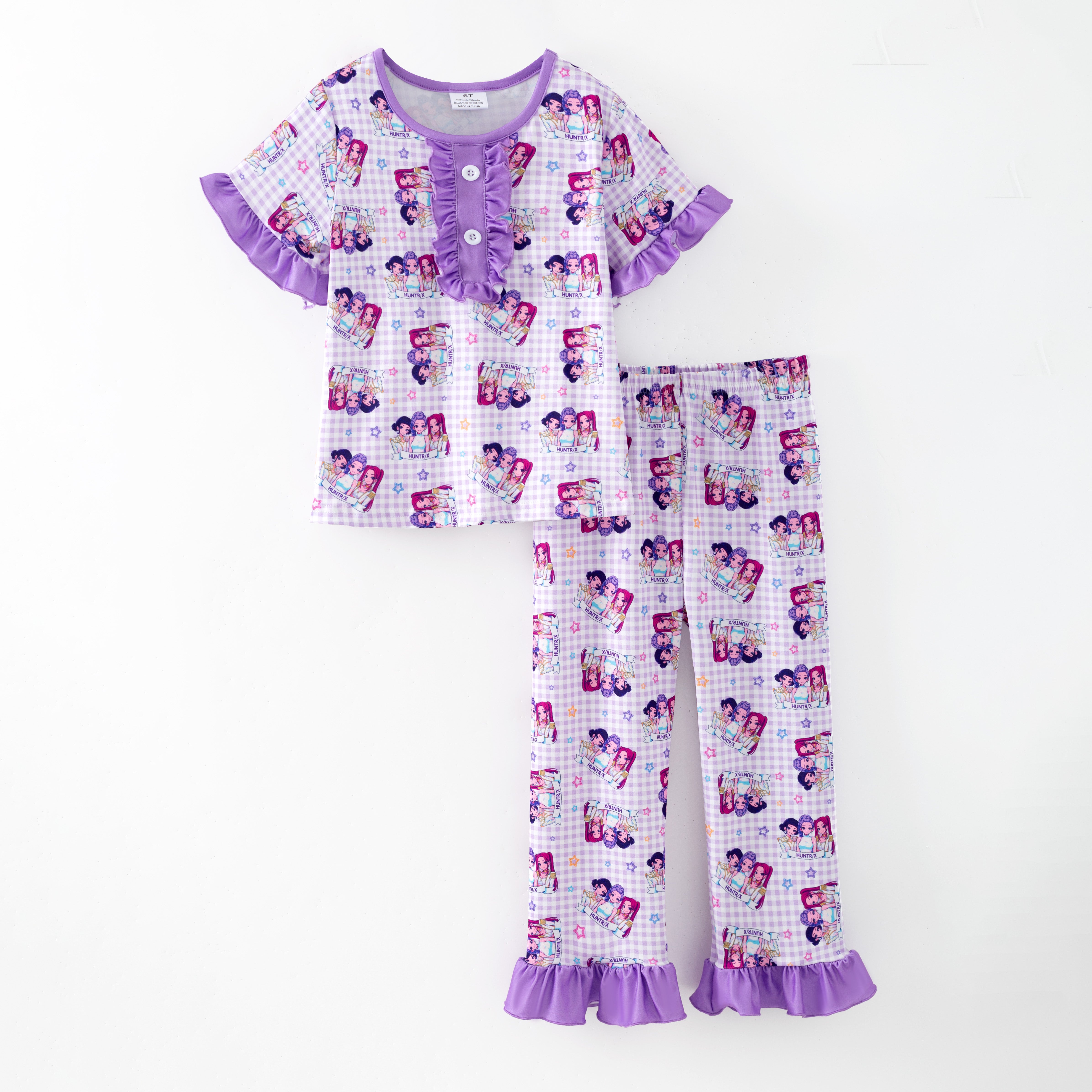 （Pre Order,Prepack Zone）Girls Movie Character Print Pajamas（Mix Size）