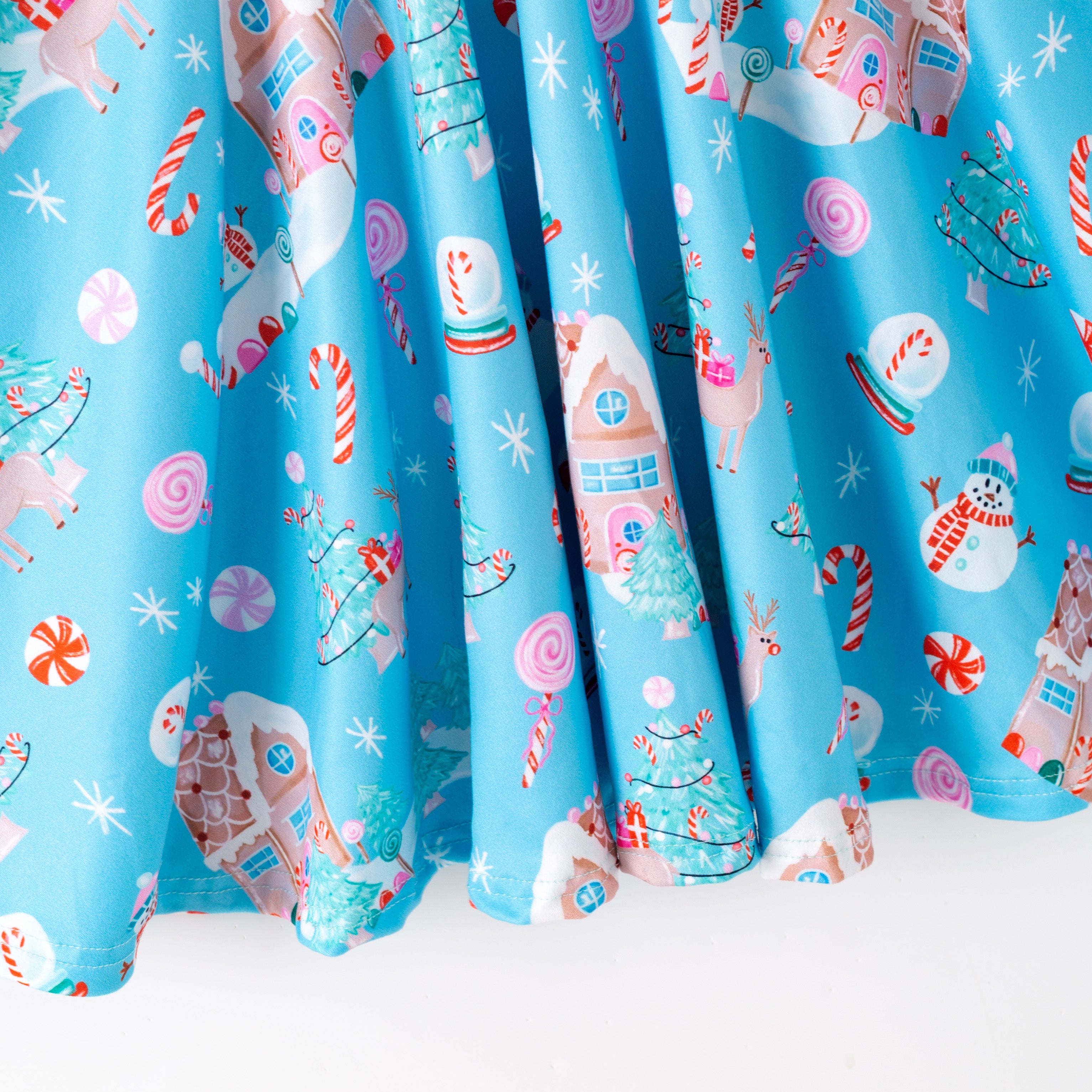 （Pre Order,Prepack Zone）Girls Christmas Print Dress