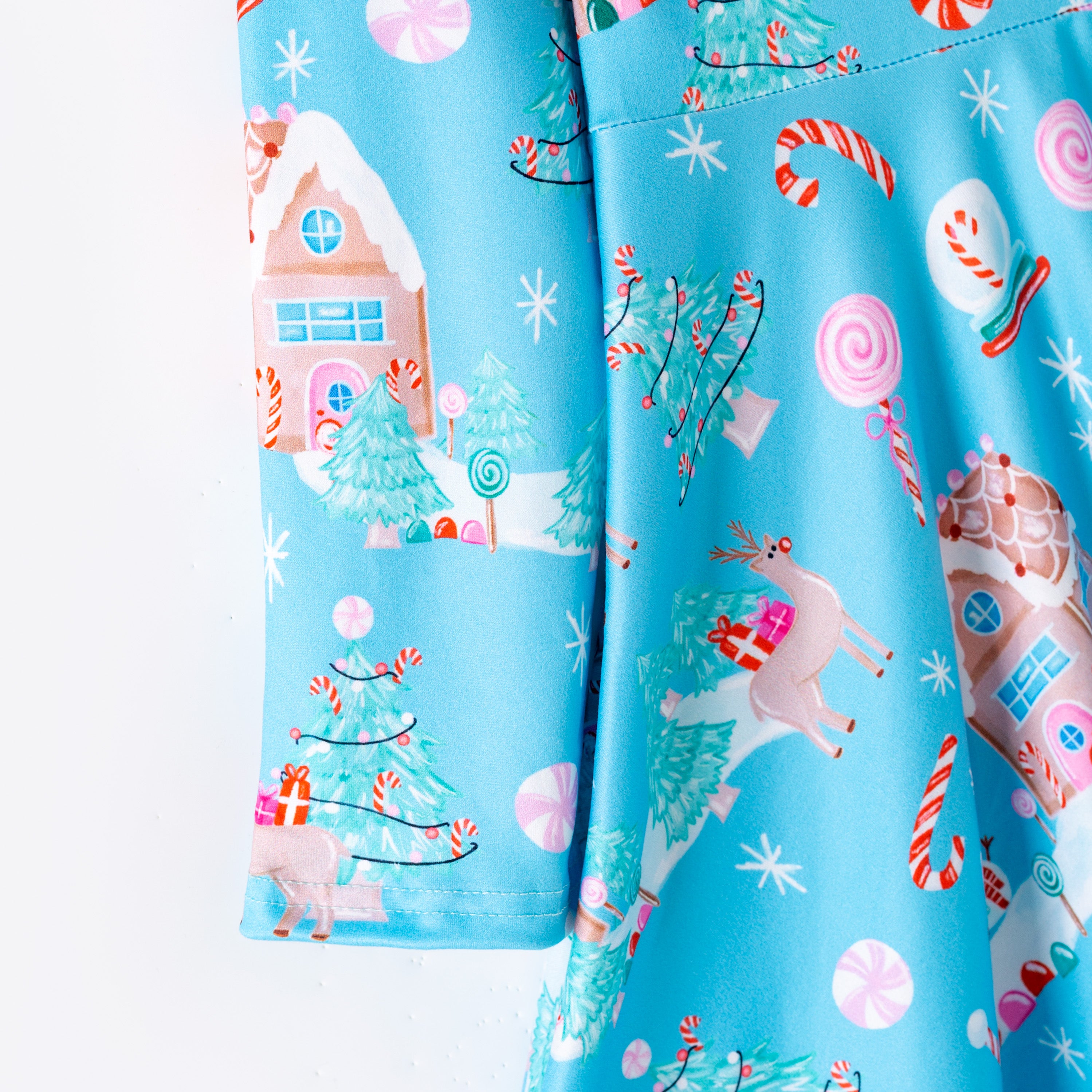 （Pre Order,Prepack Zone）Girls Christmas Print Dress