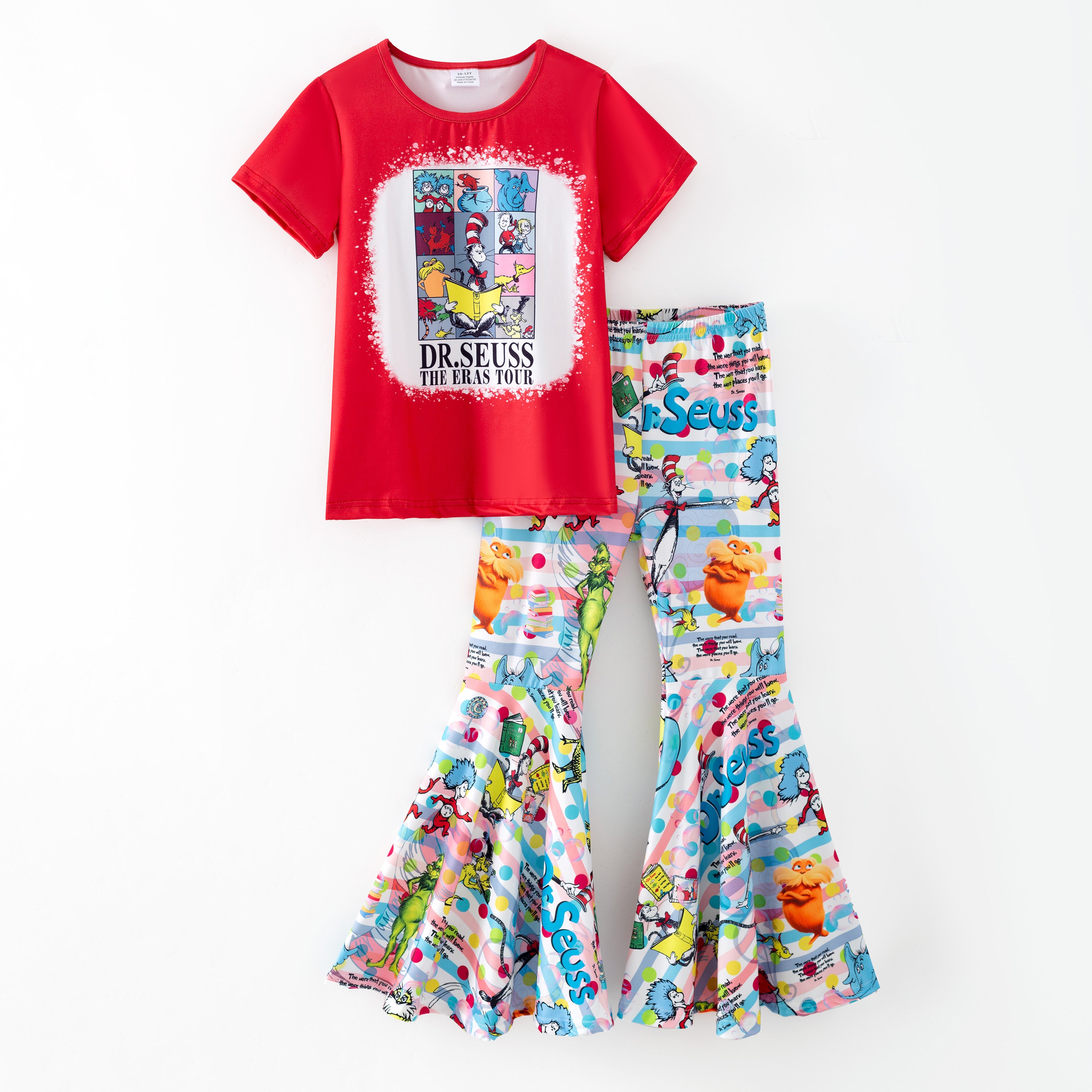 （Pre Order,Prepack Zone）Girls DR SEUSS Print Outfit Set（Mix Size）