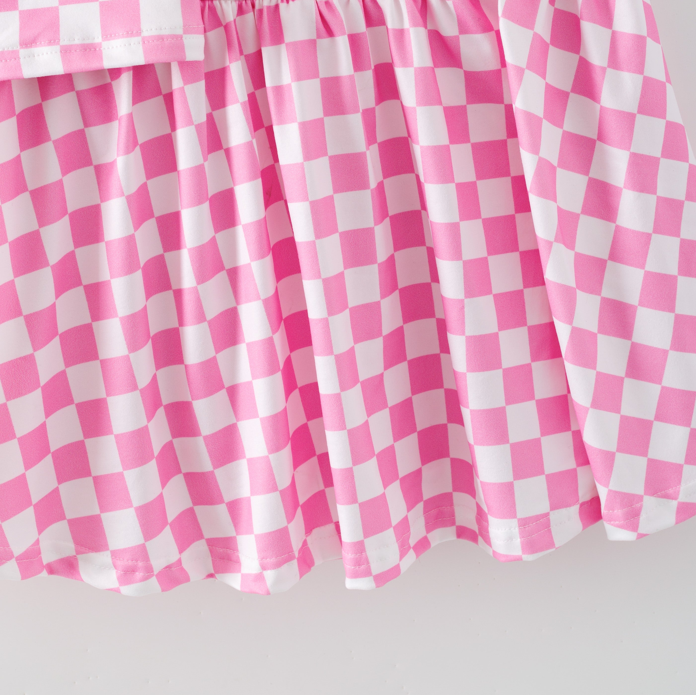 （Pre Order,Prepack Zone）Girls Spring&Summer Plaid Print Skort Set（Mix Size）