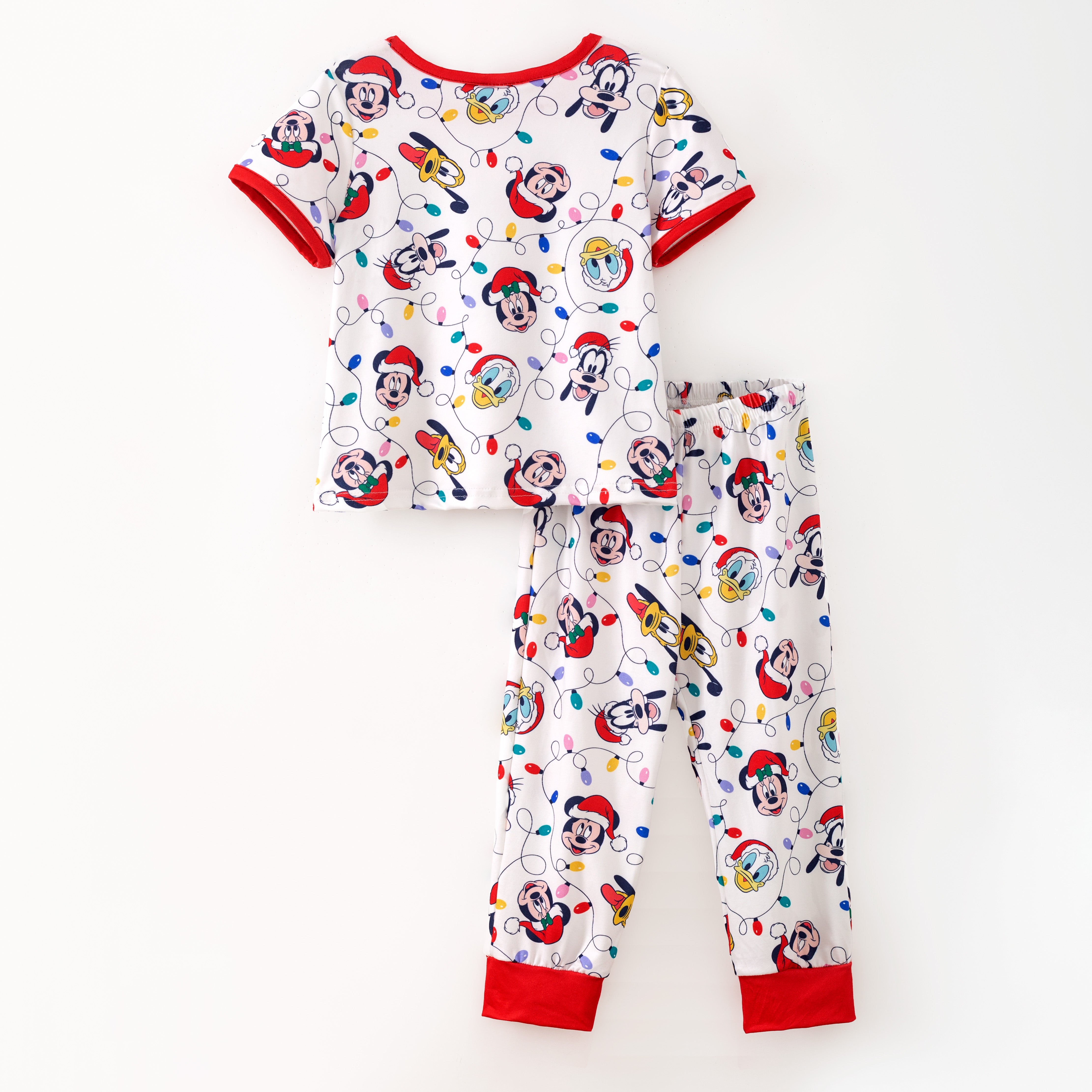 （Pre Order,Prepack Zone）Girls Christmas Cartoon Print Dress&Pajamas