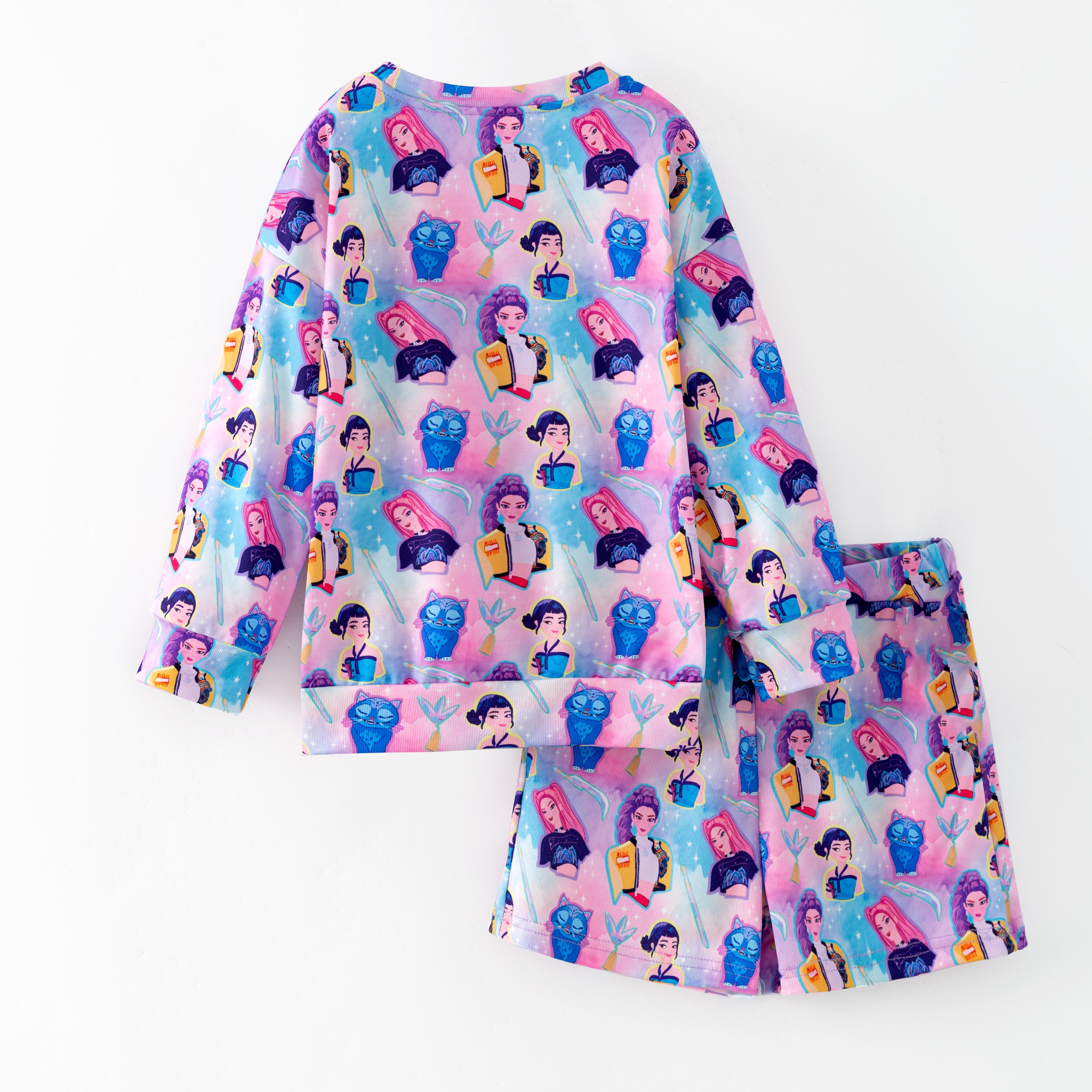 （Pre Order,Prepack Zone）Girls Movie Character Print Shorts Set（Mix Size）