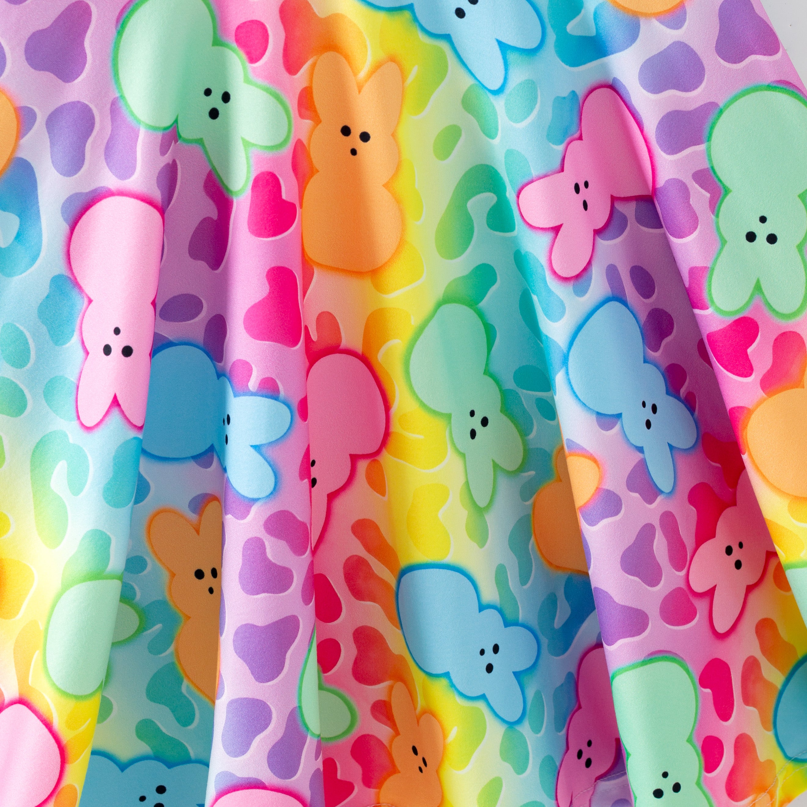 （Pre Order,Prepack Zone）Girls Easter Bunny Print Dress（Mix Size）