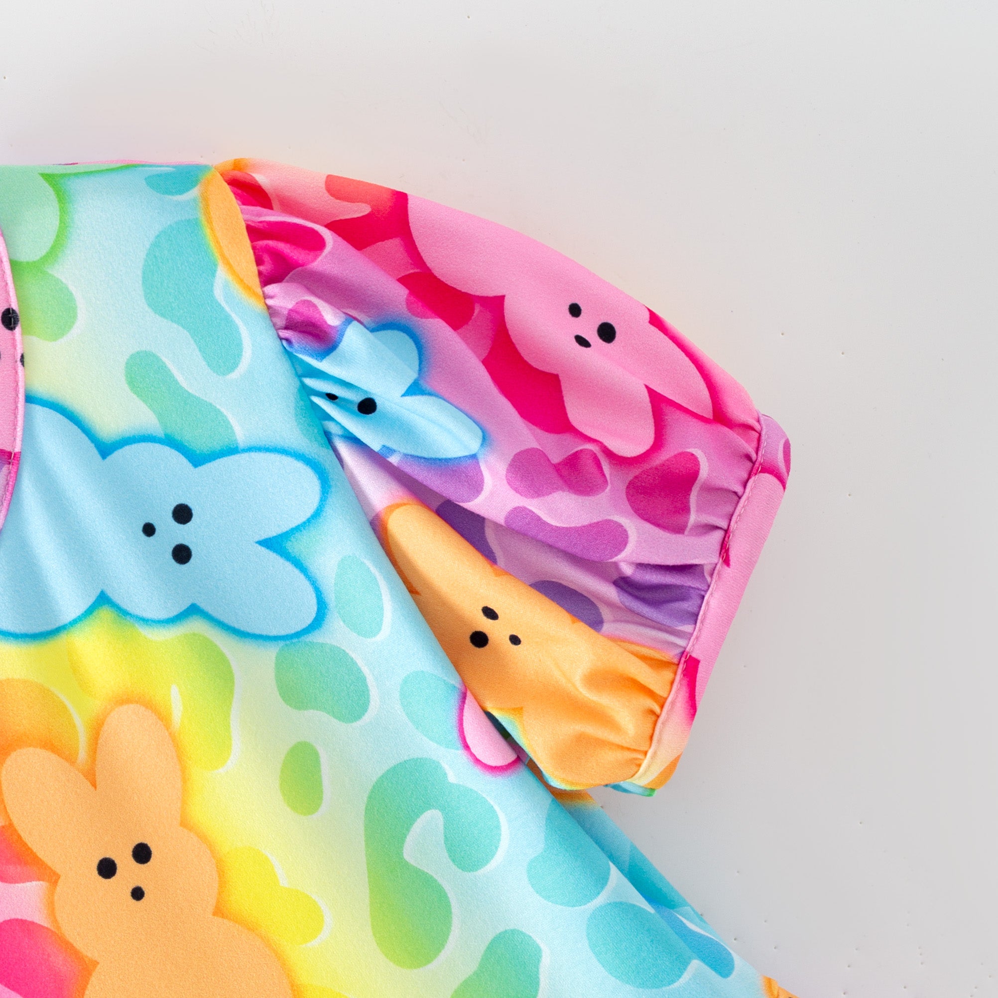 （Pre Order,Prepack Zone）Girls Easter Bunny Print Dress（Mix Size）
