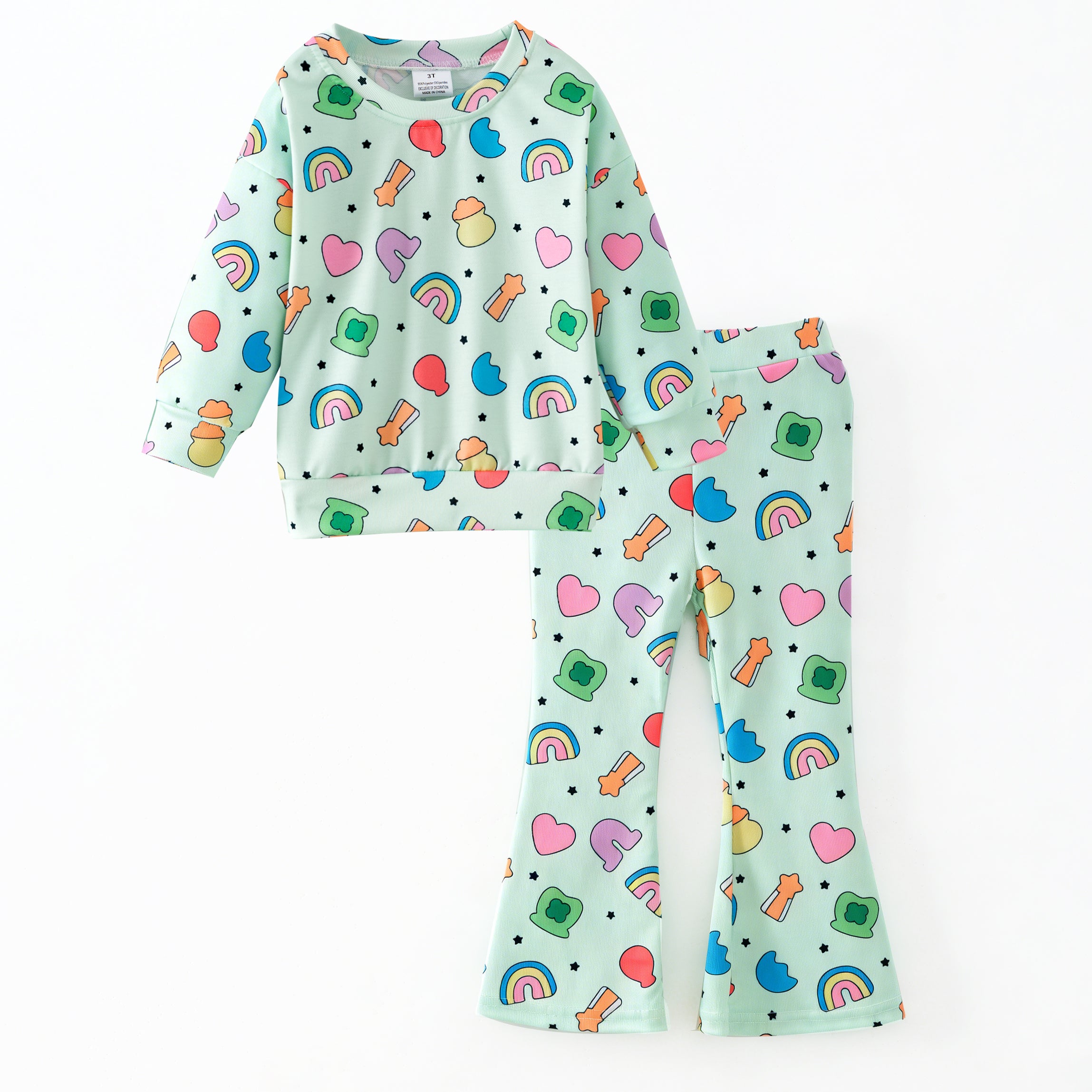 （Pre Order,Prepack Zone）Girls Spring&Summer Print Set（Mix Size）