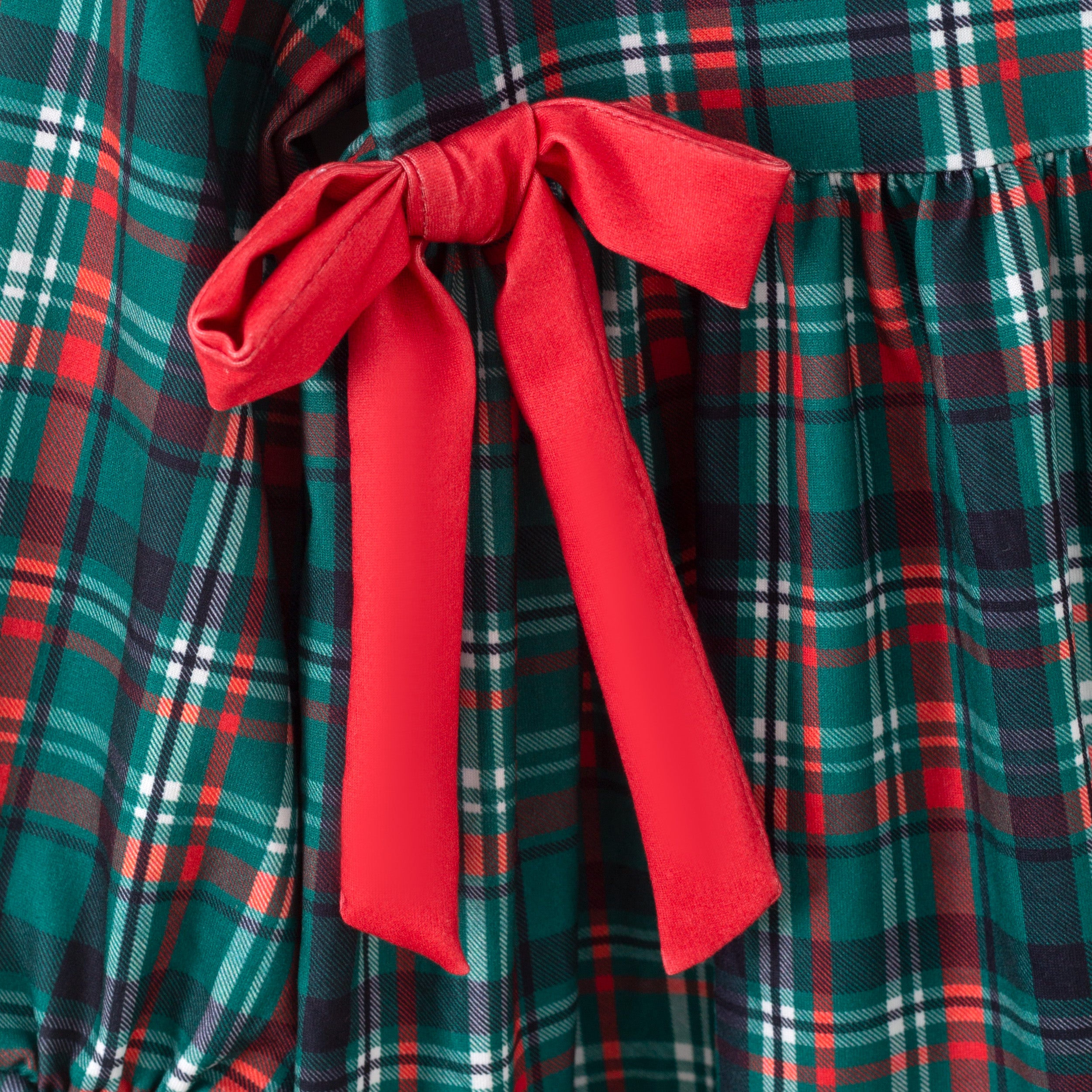 （Pre Order,Prepack Zone）Family Christmas Plaid Print Dress,Set&Top