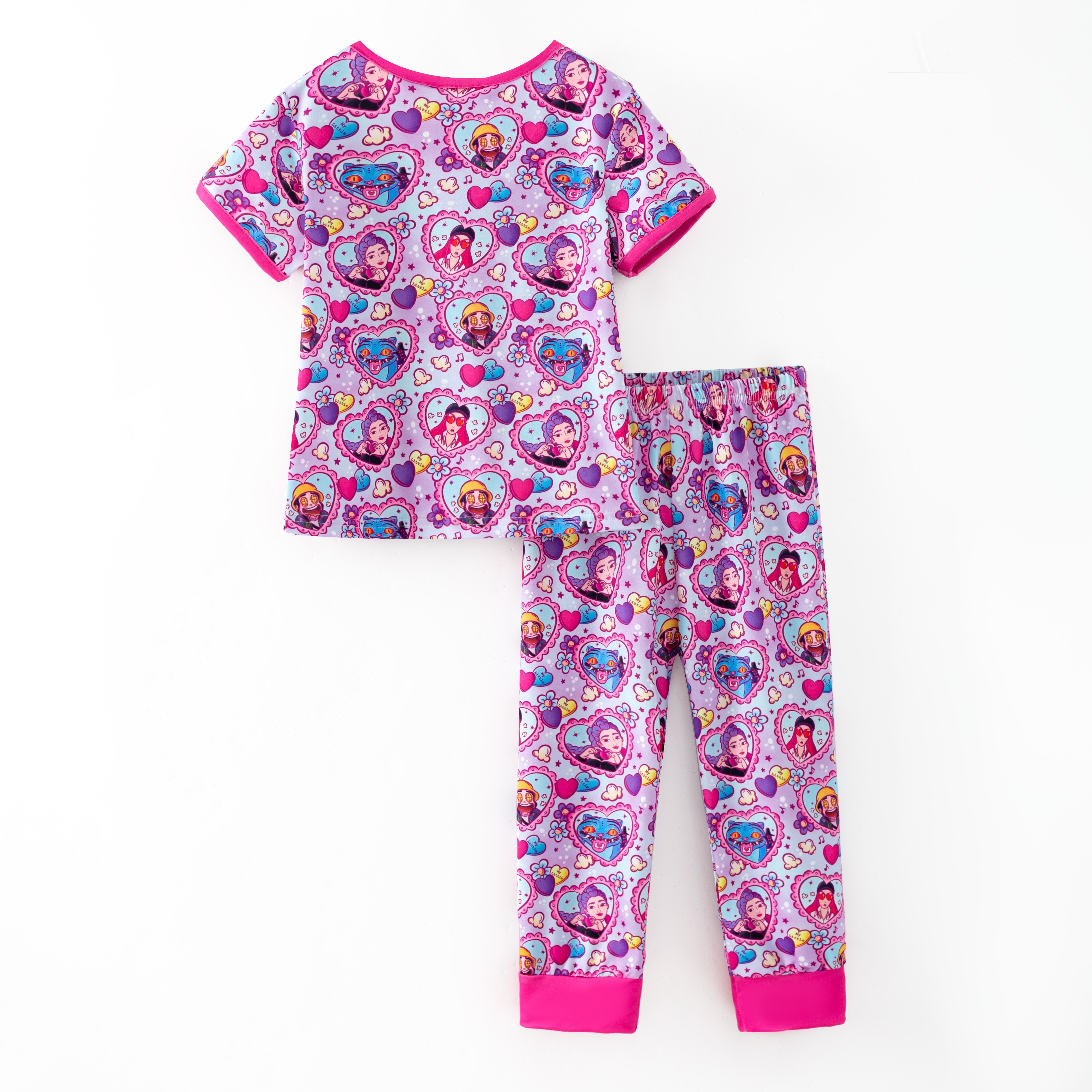 （Pre Order,Prepack Zone）Girls Movie Character Print Pajamas（Mix Size）