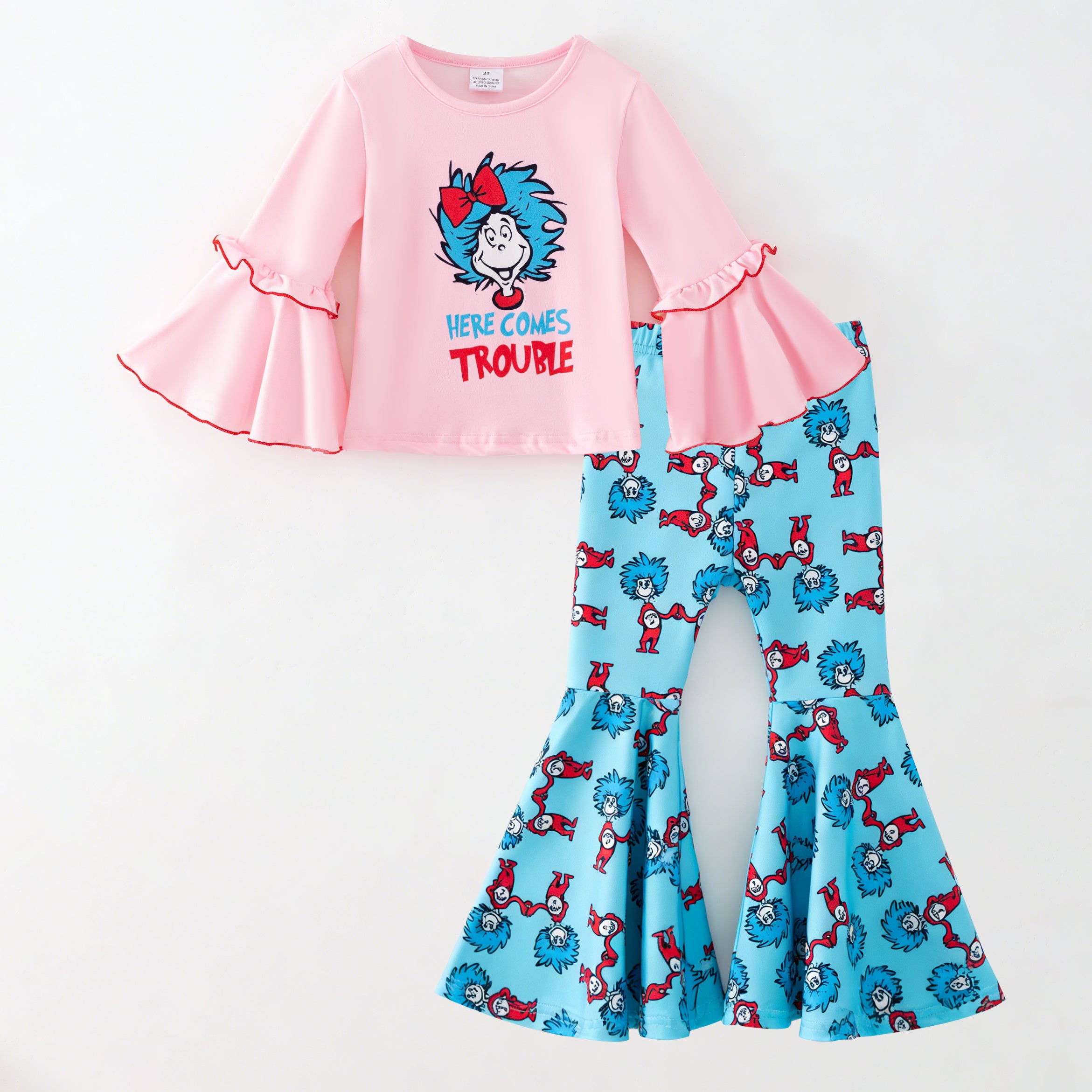 （Pre Order,Prepack Zone）Girls DR SEUSS Print Set（Mix Size）