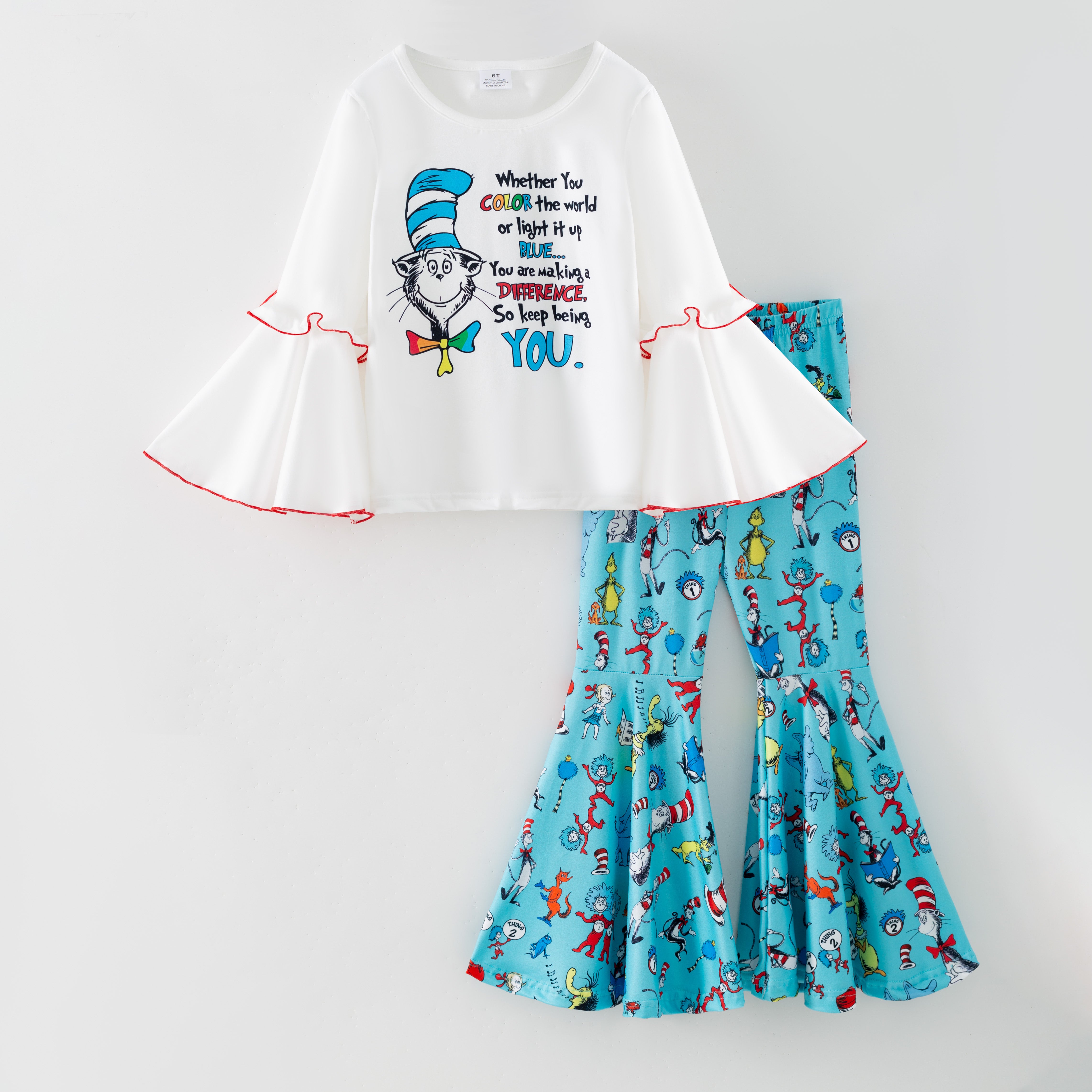 （Pre Order,Prepack Zone）Girls DR SEUSS Print Set（Mix Size）