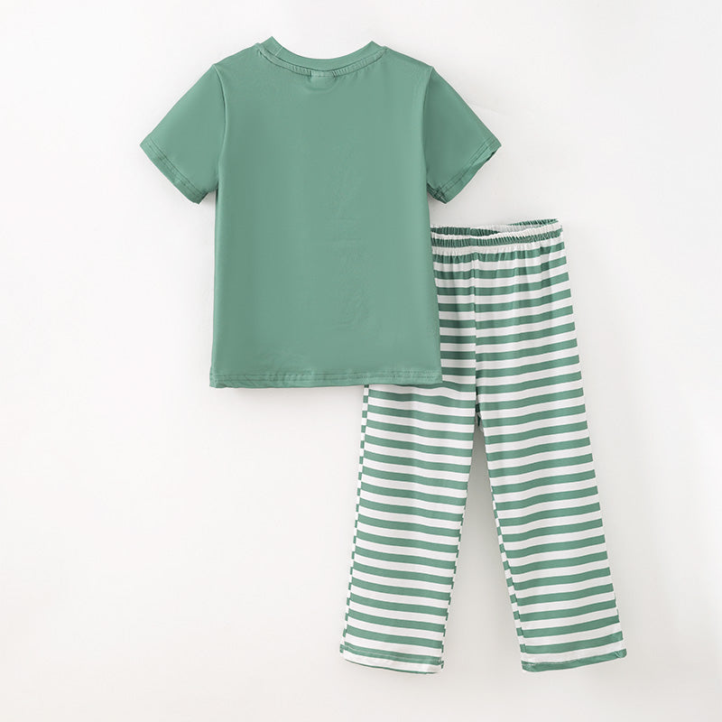 （In Stock）Boys Fall&Winter Pumpkin Applique Outfit Set