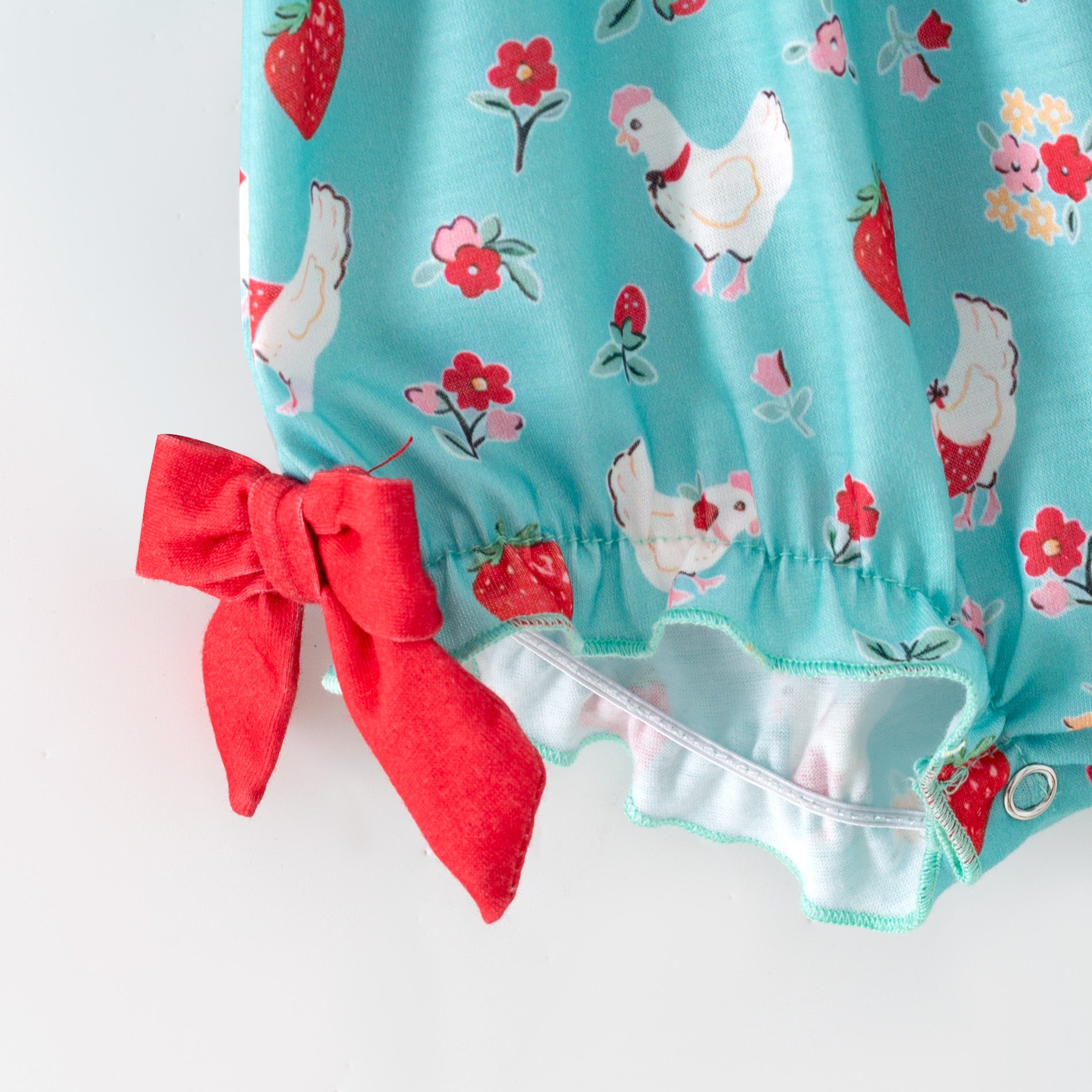 （Pre Order,Prepack Zone）Family Strawberry Embroidery Dress&Romper（Mix Size）