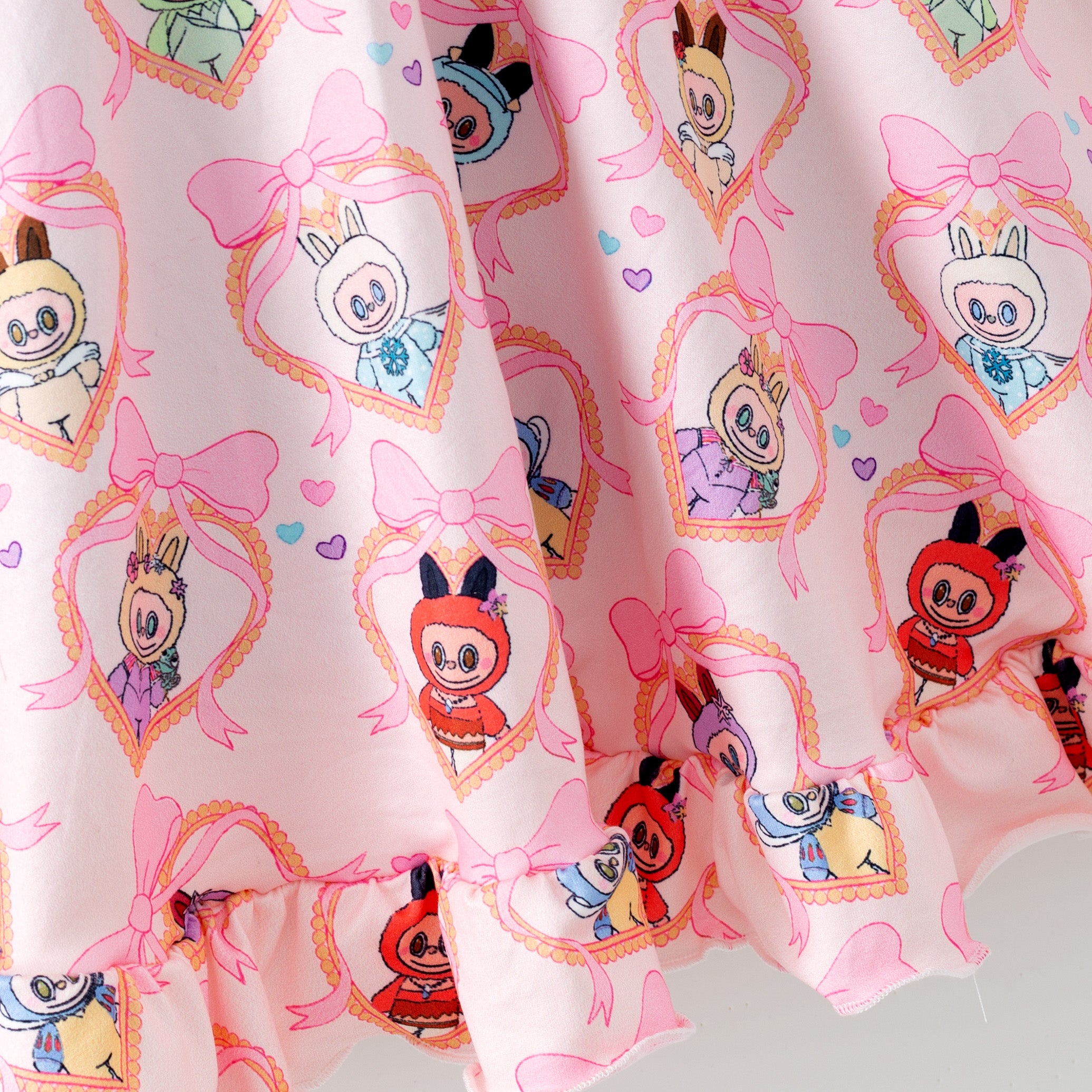 （Pre Order,Prepack Zone）Girls Spring&Summer LBB Print Dress,Skort Set（Mix Size）