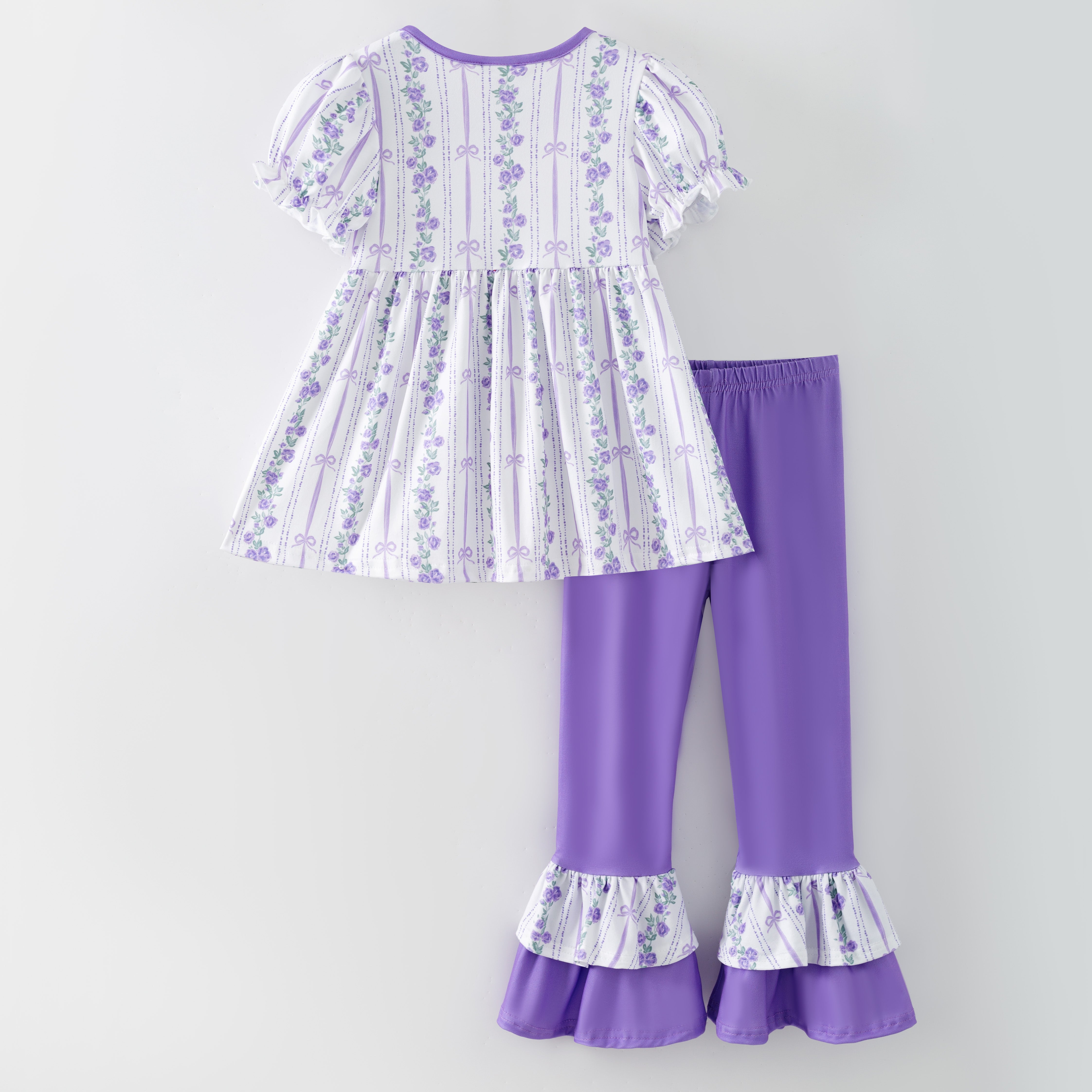 （Pre Order,Prepack Zone）Girls Spring&Summer Floral Print Set（Mix Size）