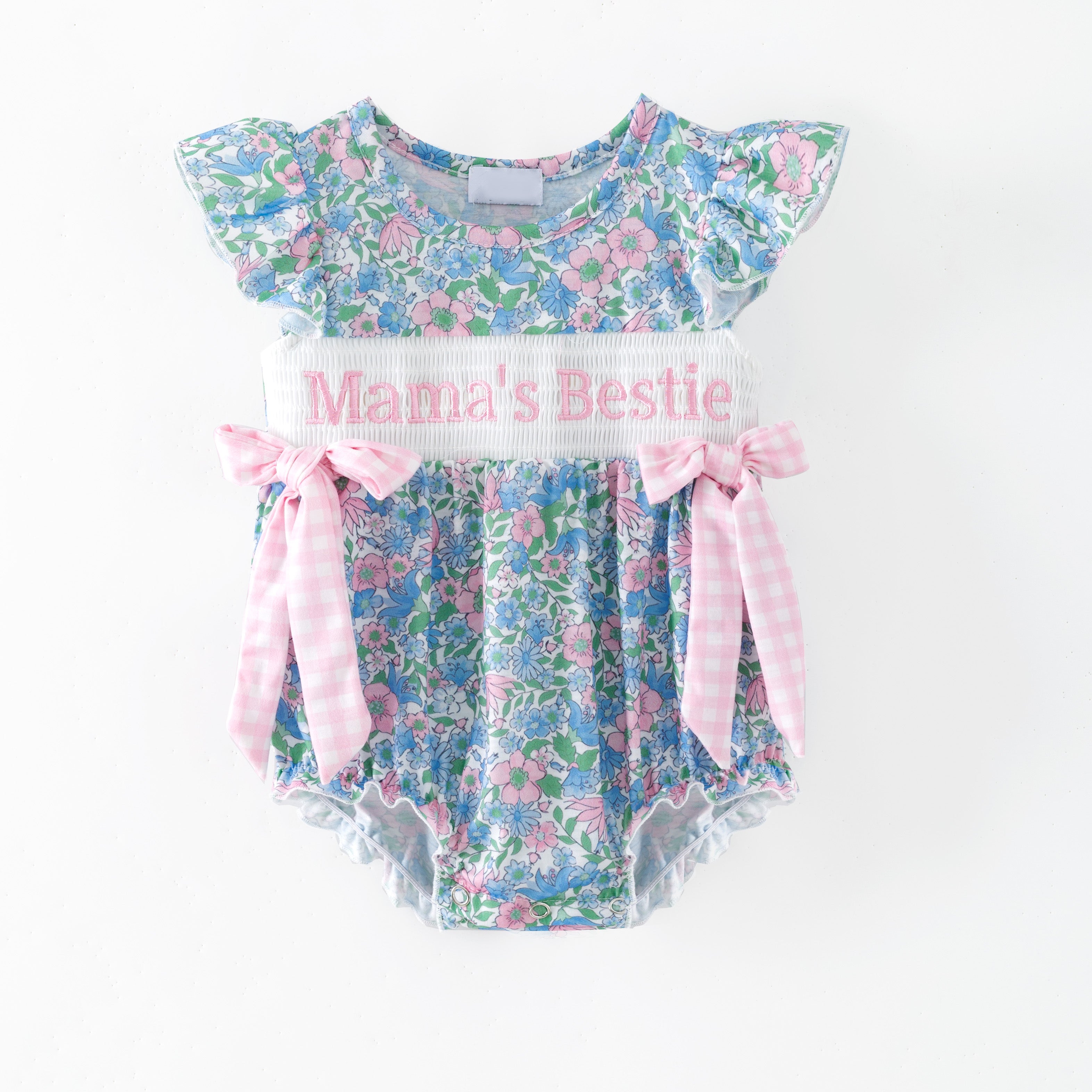 （Pre Order）Family MAMA'S BESTIE Embroidery Dress&Romper