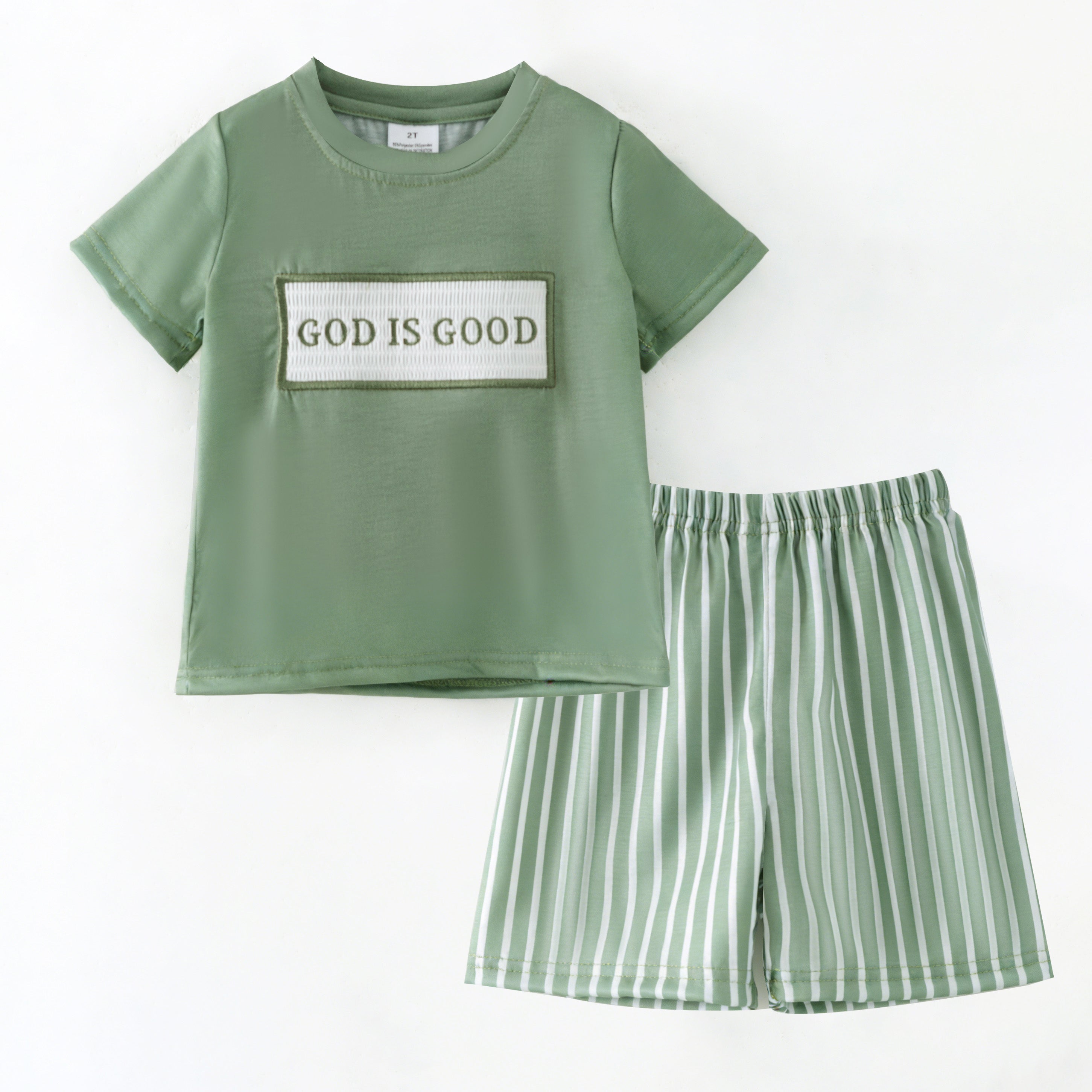 （Pre Order,Prepack Zone）Family GOD IS GOOD Embroidery Dress,Set&Romper（Mix Size）