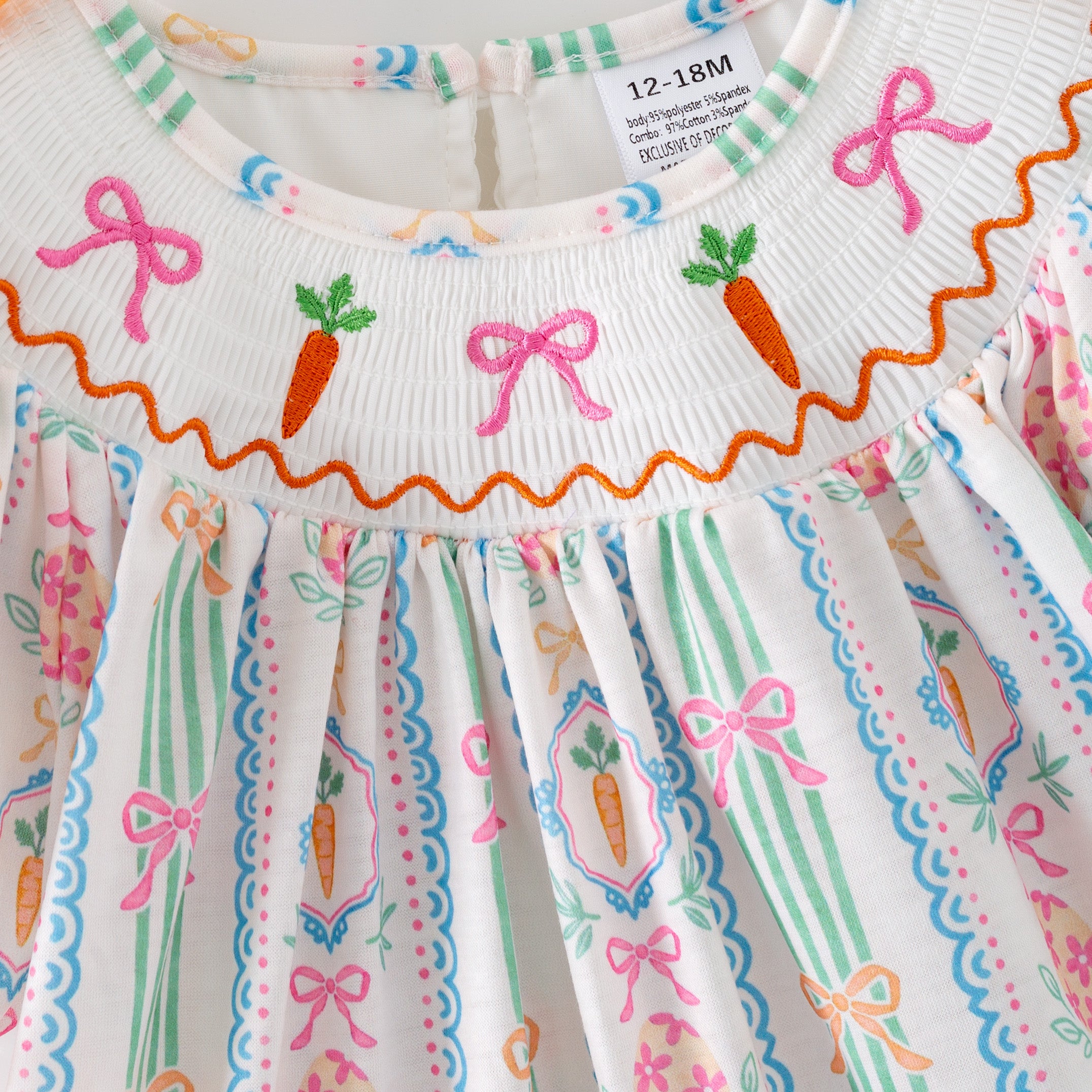（Pre Order,Prepack Zone）Family Easter Embroidery Dress,Set&Romper（Mix Size）