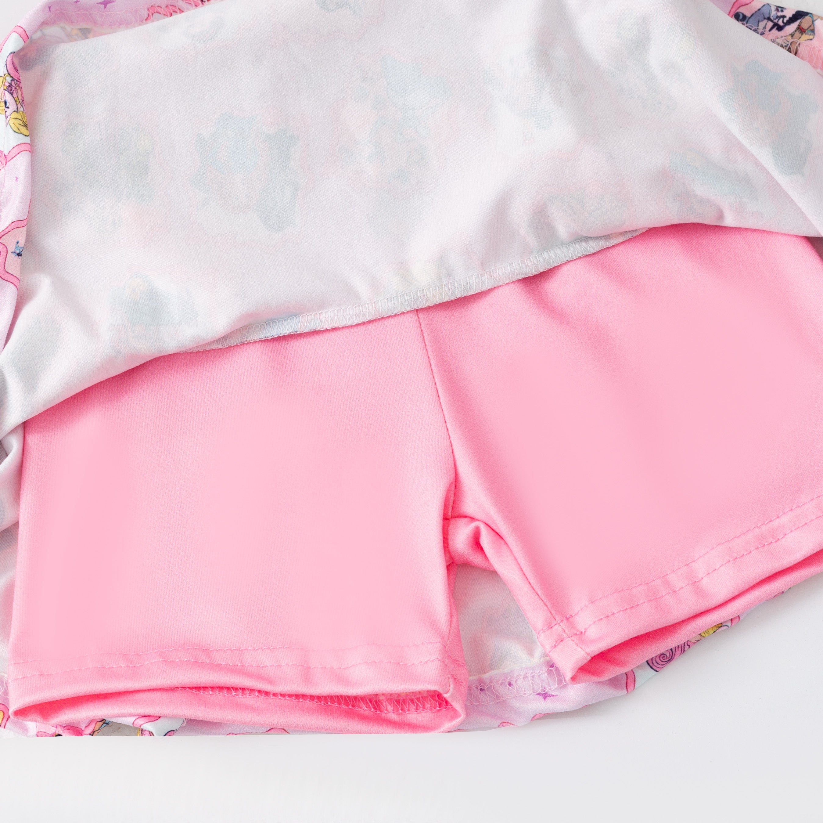 （Pre Order,Prepack Zone）Girls Spring&Summer Princess Print Skort Set（Mix Size）