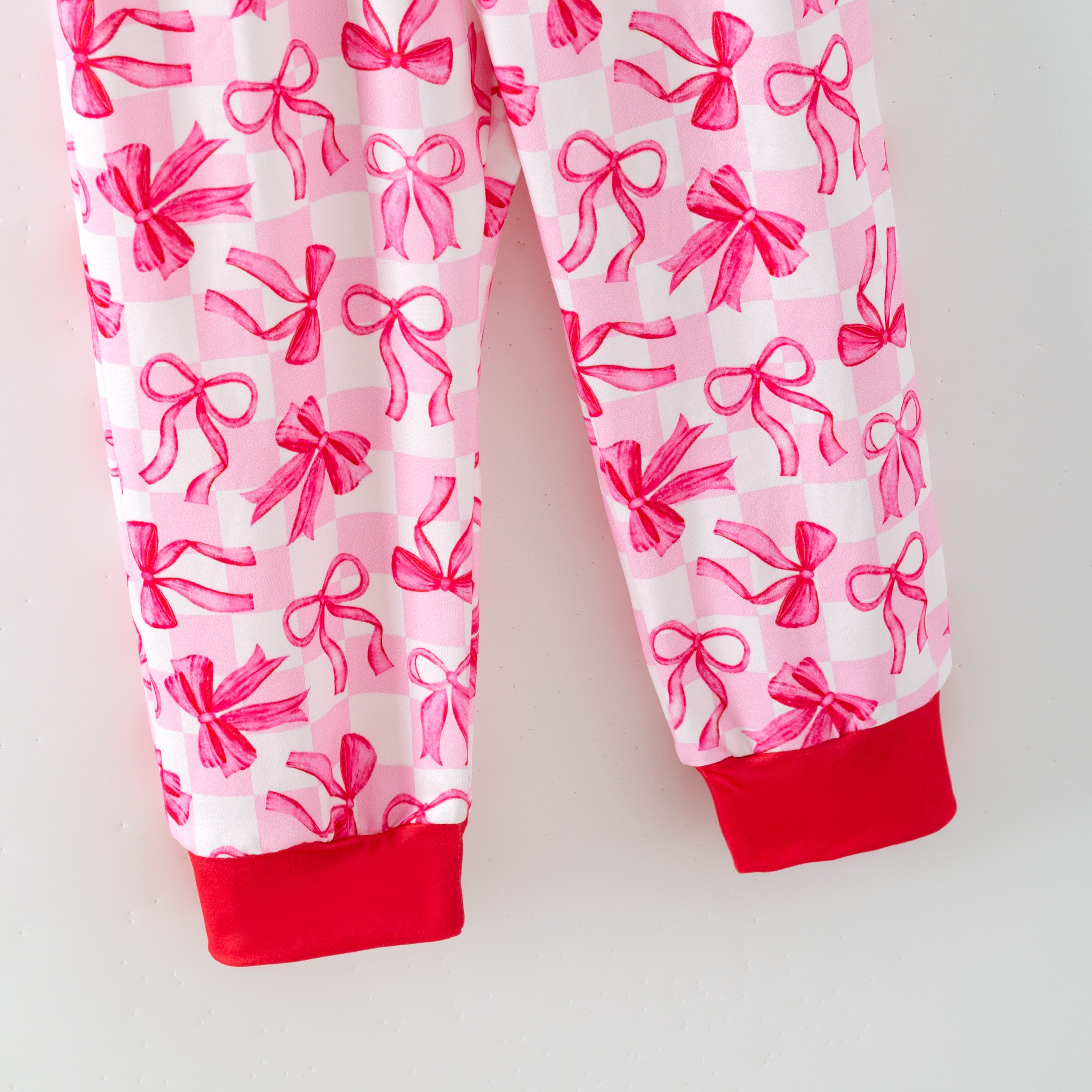 （Pre Order,Prepack Zone）Girls Spring&Summer Bow Print Pajamas（Mix Size）
