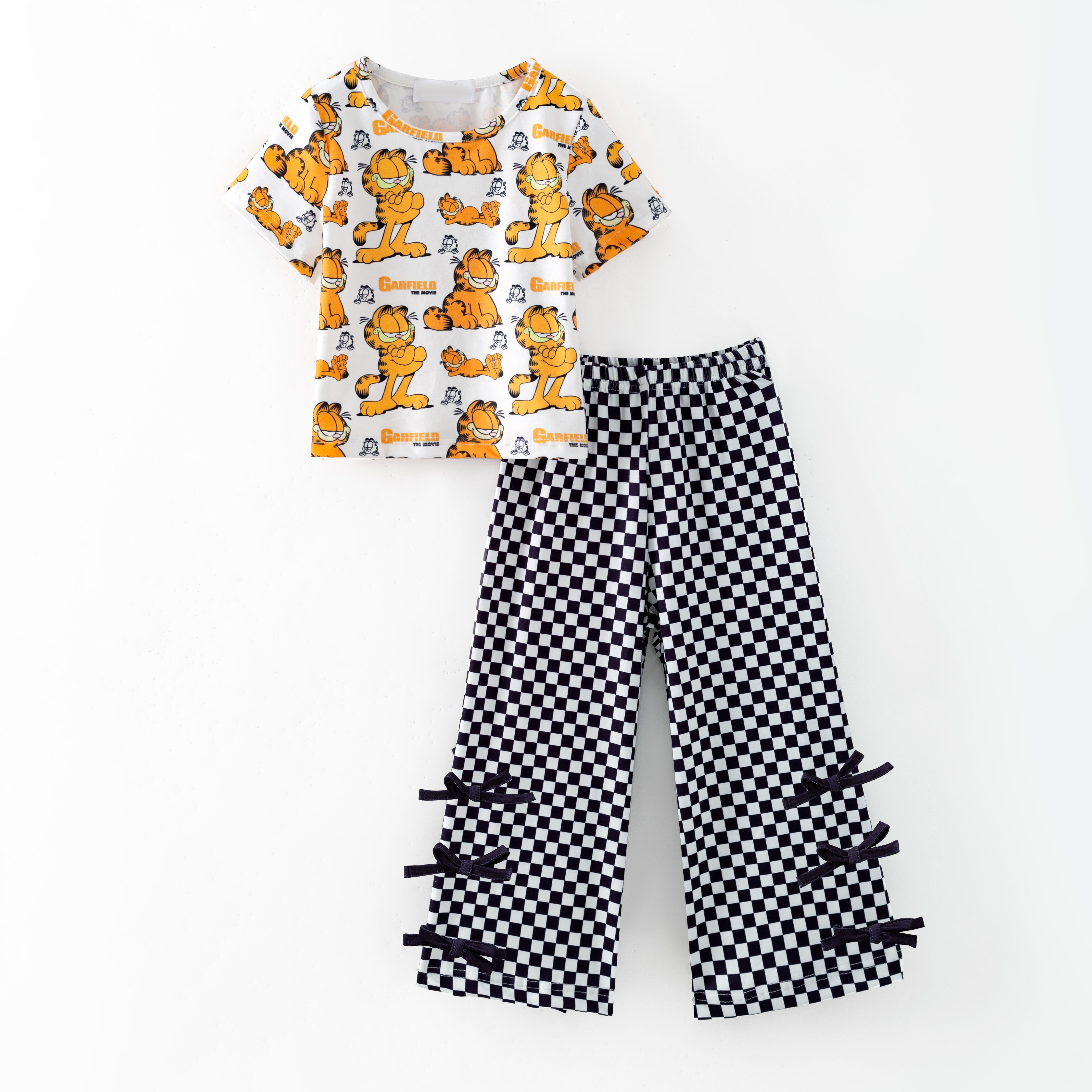 （Pre Order,Prepack Zone）Girls Spring&Summer Cartoon Print Set（Mix Size）