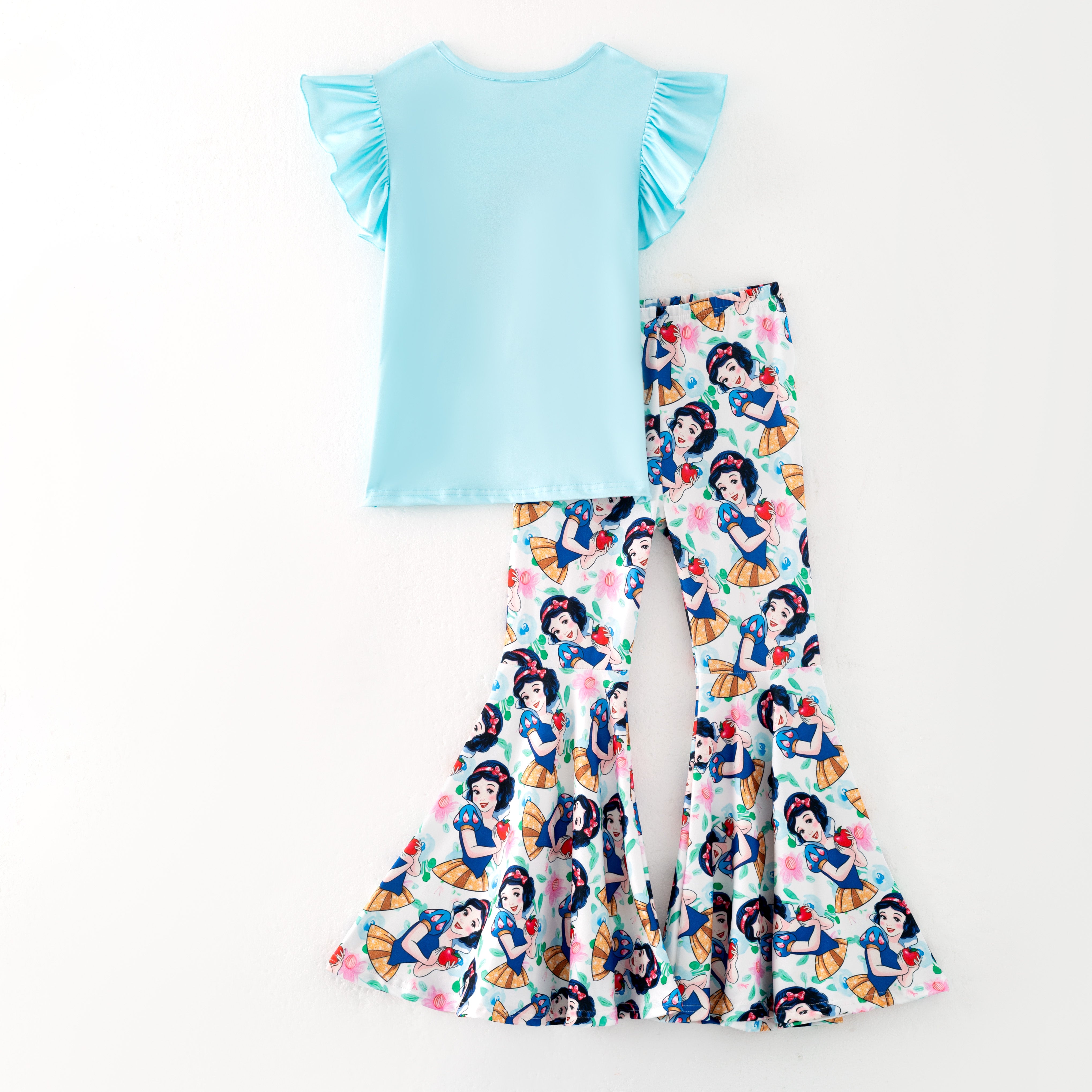 （Pre Order）Girls Spring and Summer Princess Print Outfit Set