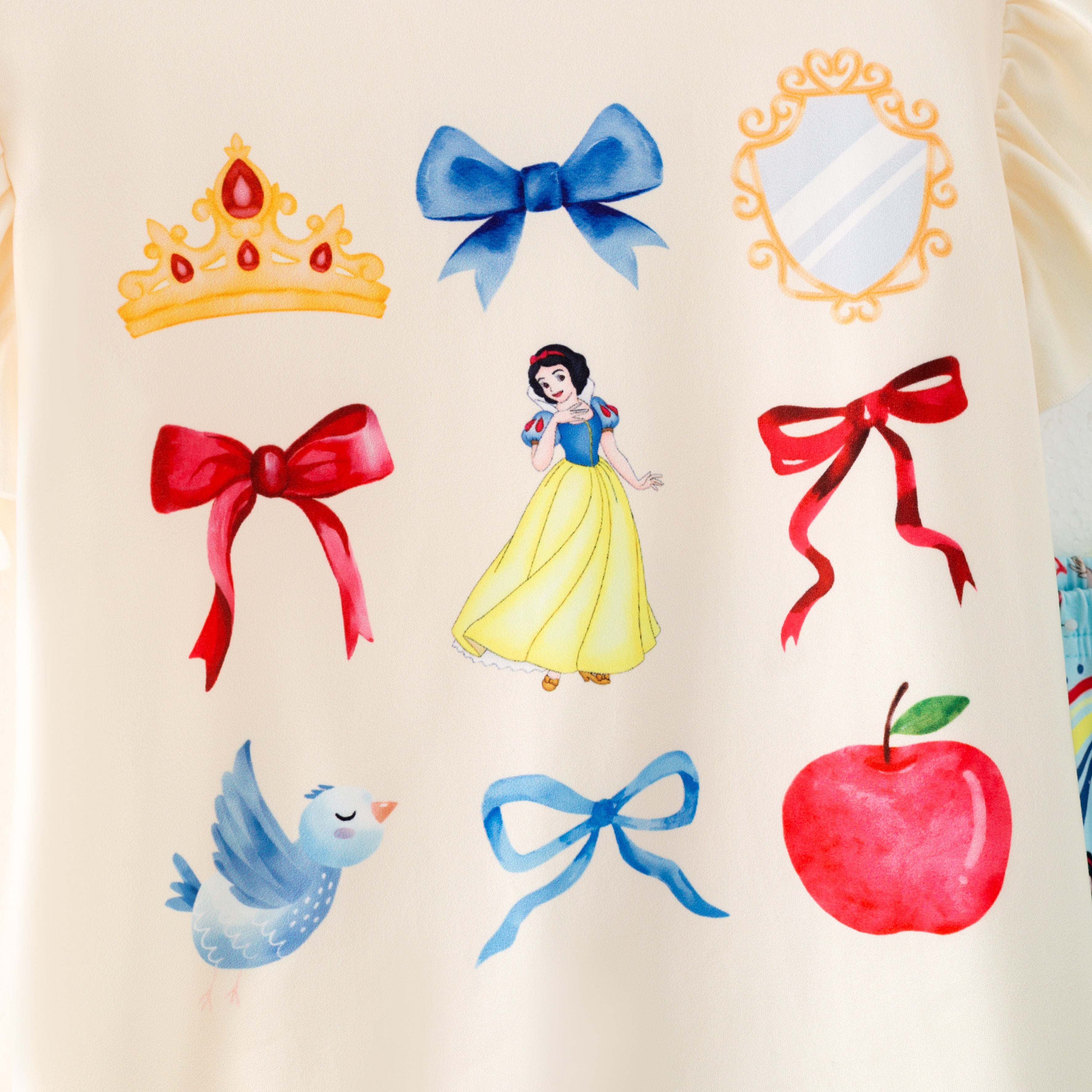 （Pre Order）Girls Spring and Summer Princess Print Outfit Set