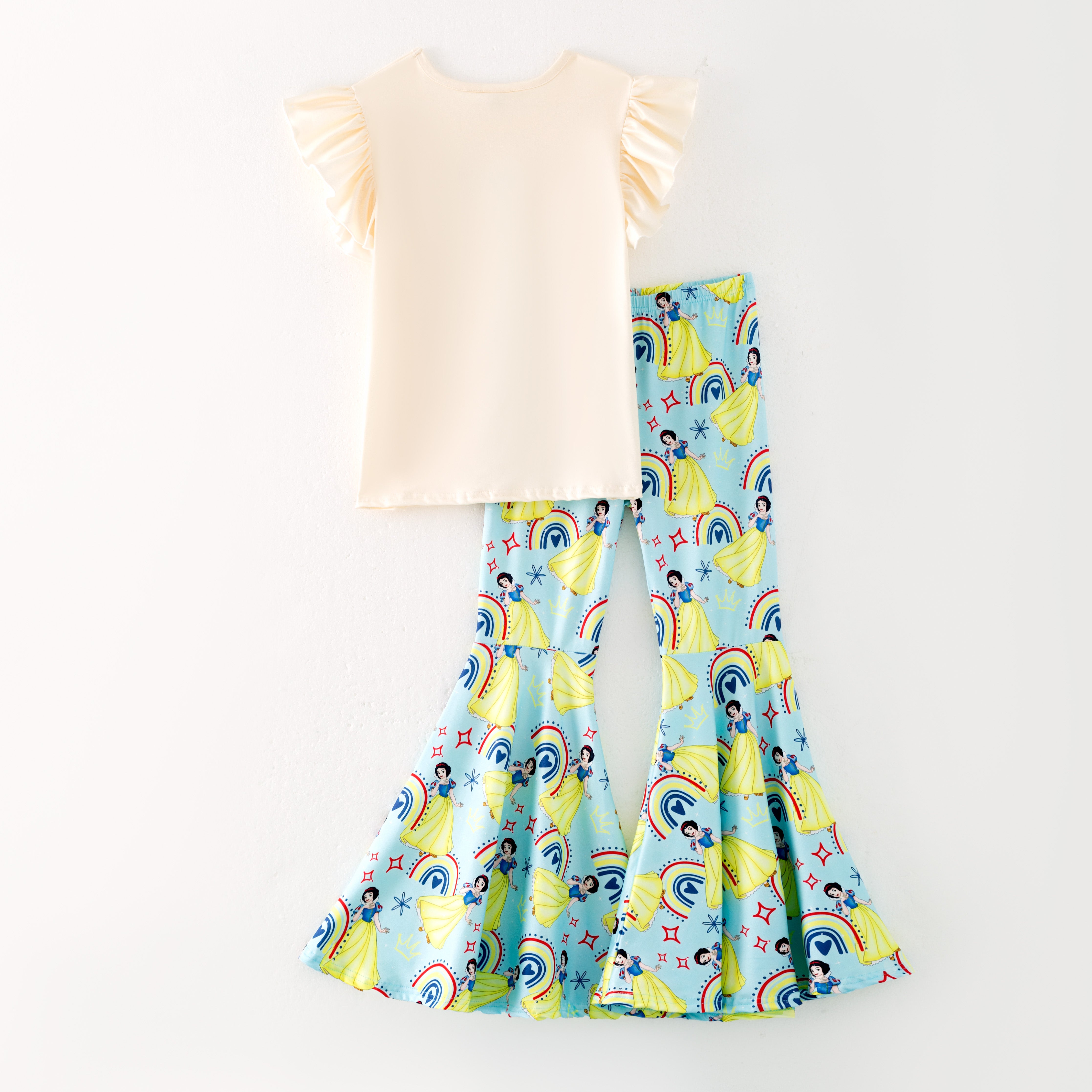 （Pre Order）Girls Spring and Summer Princess Print Outfit Set