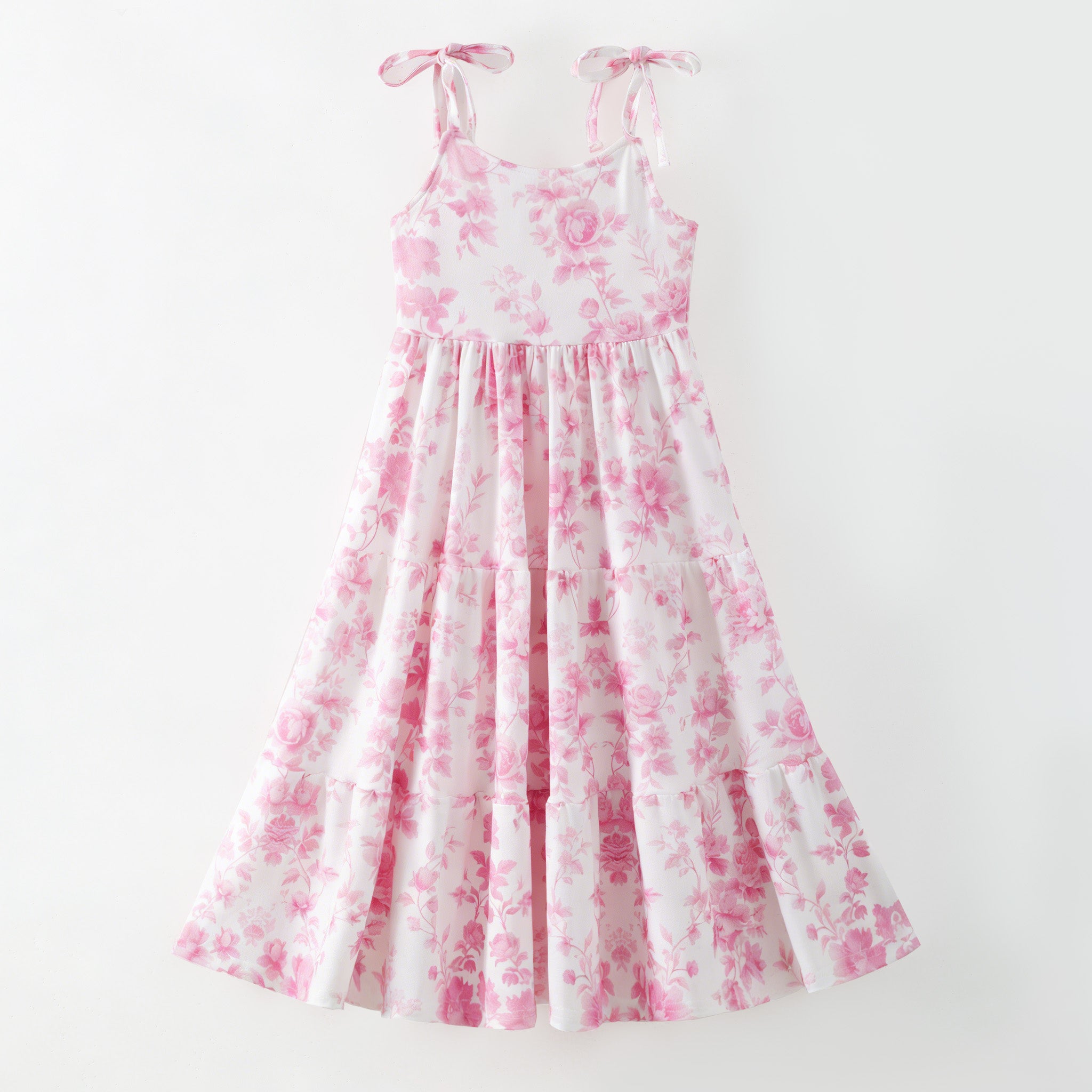 （Pre Order,Prepack Zone）Family Spring&Summer Floral Print MAXI Dress（Mix Size）