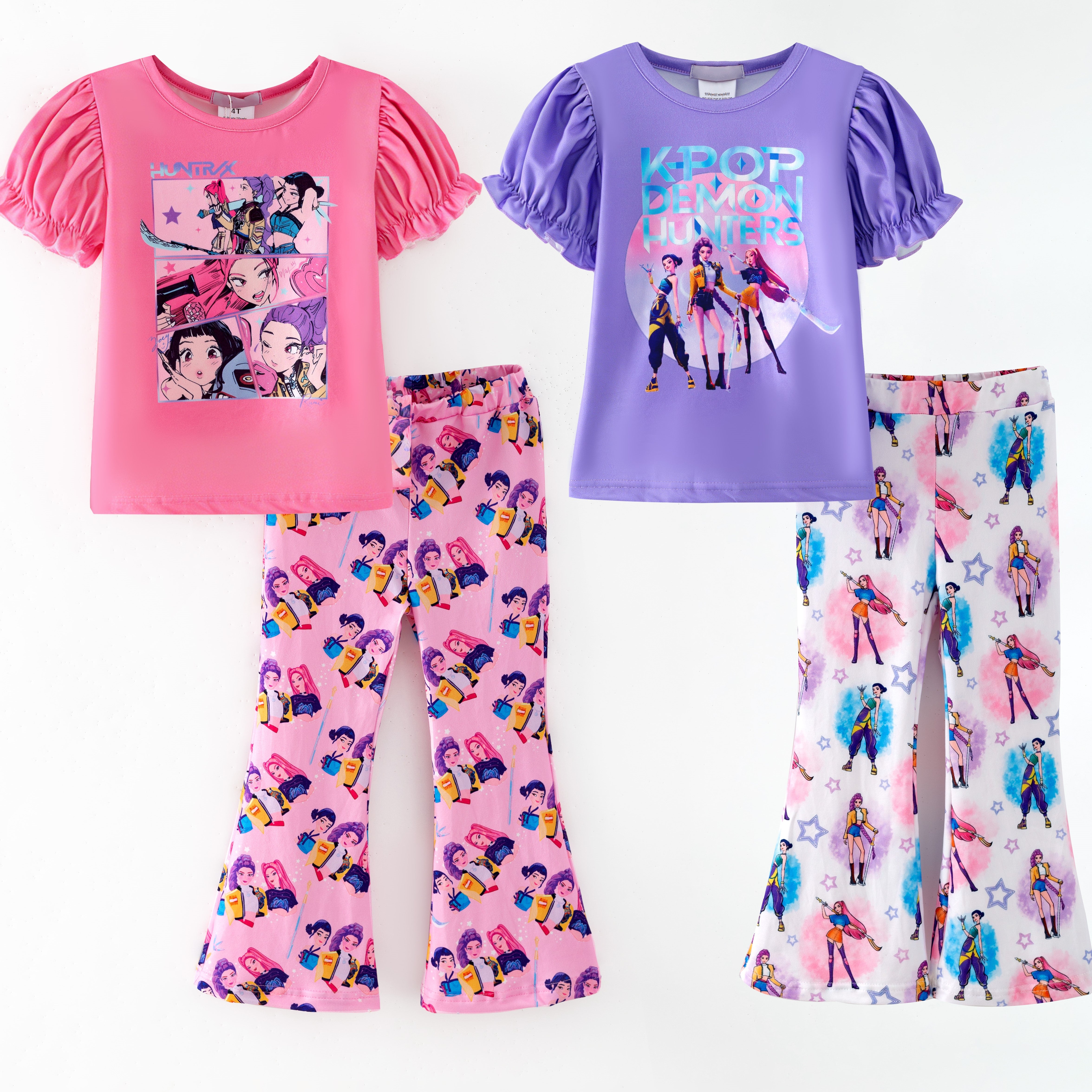 （Pre Order,Prepack Zone）Girls Movie Character Print Outfit Set（Mix Size）