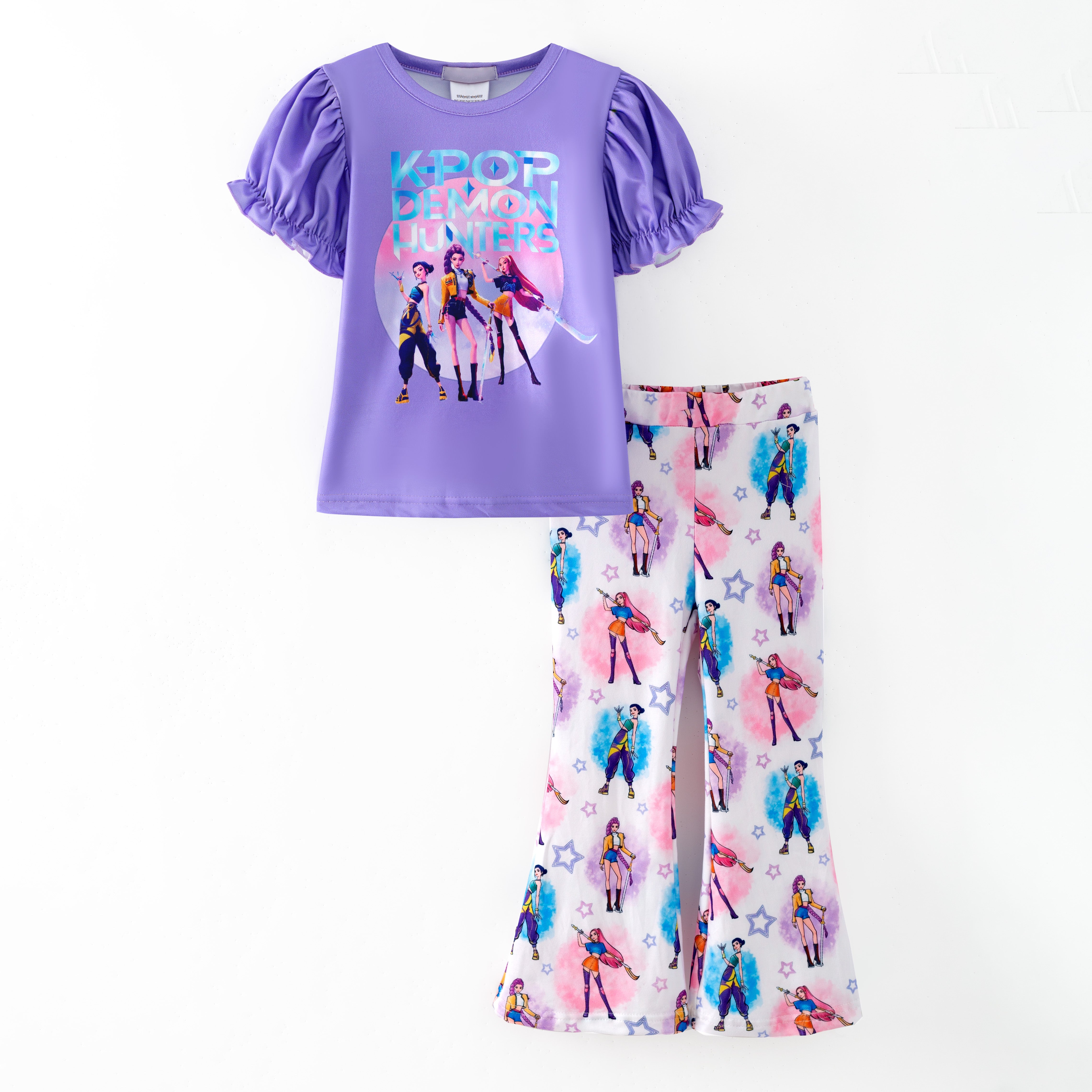 （Pre Order,Prepack Zone）Girls Movie Character Print Outfit Set（Mix Size）