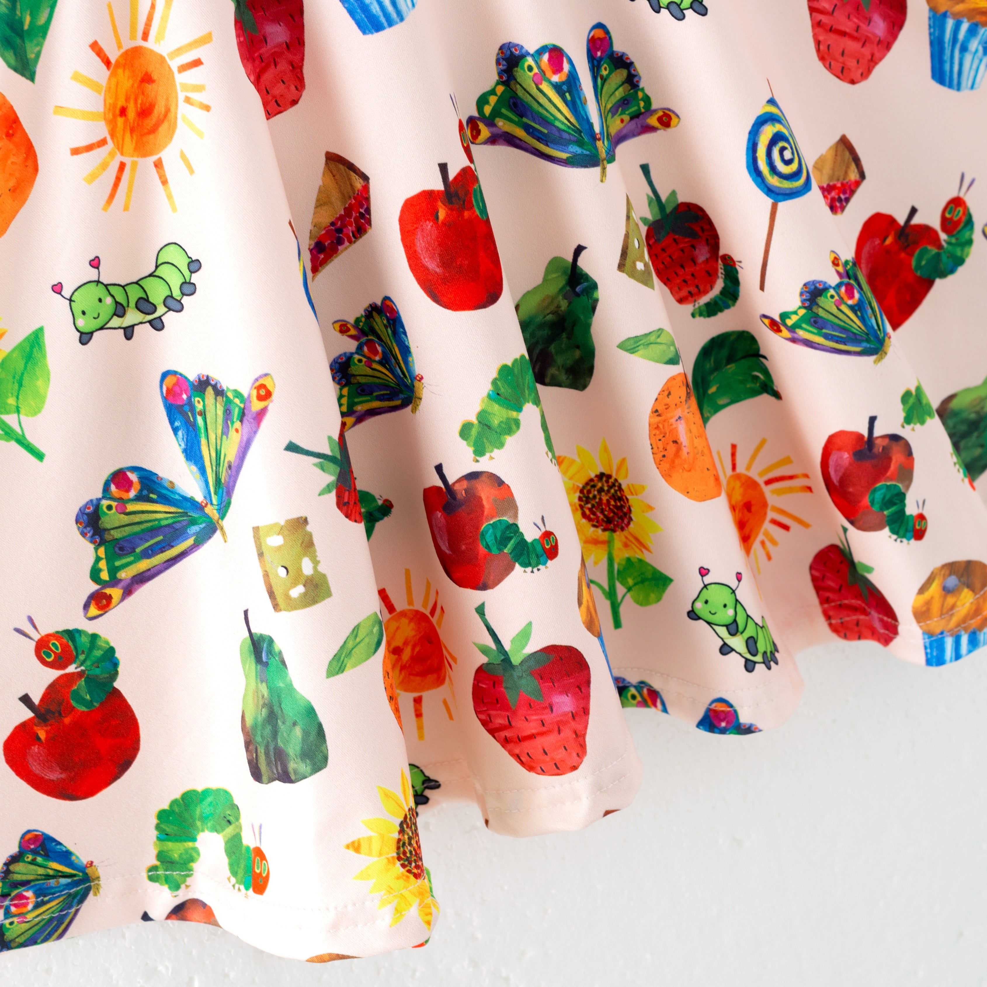 （Pre Order）Girls Spring and Summer Brown Bear Print Dress