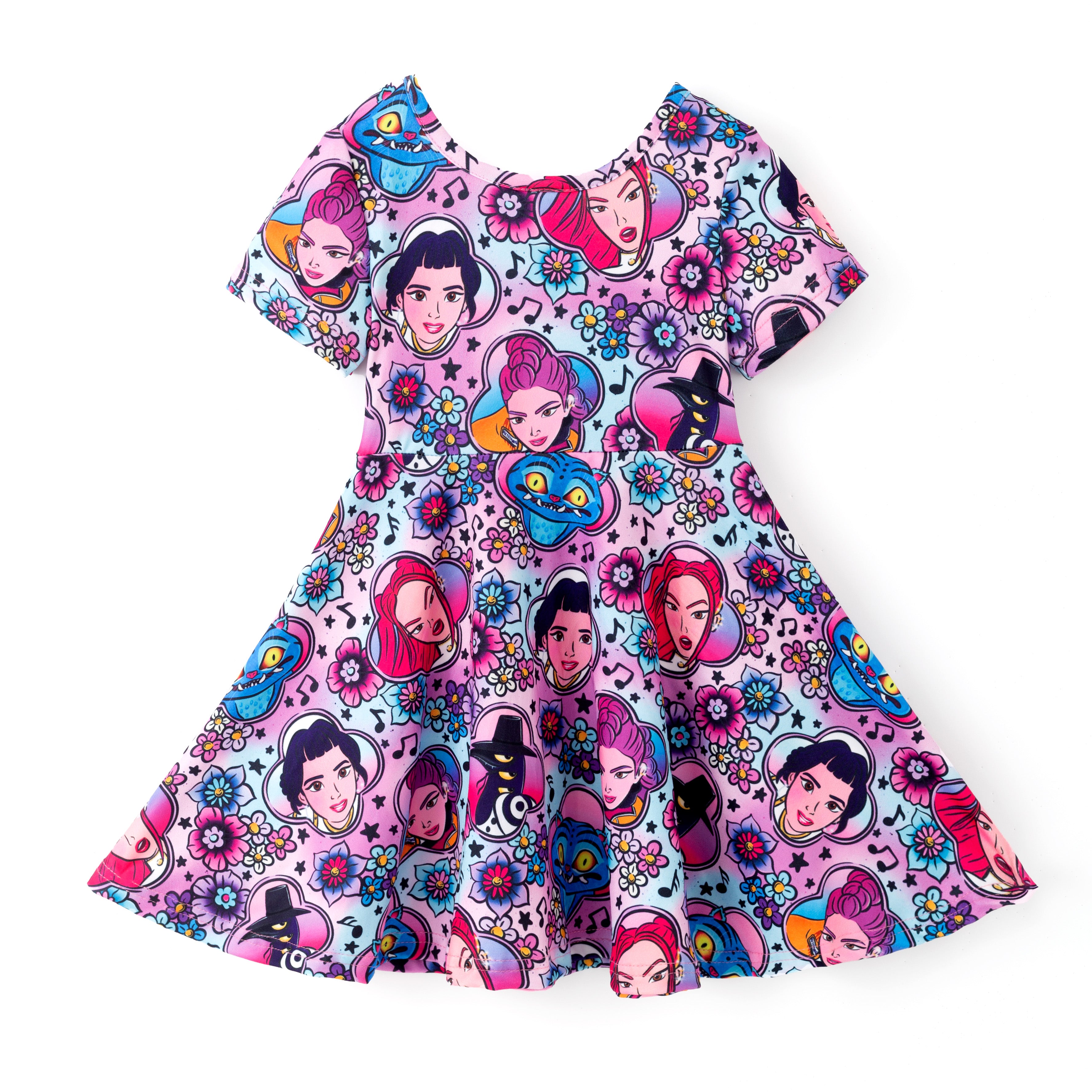 （Pre Order,Prepack Zone）Girls Movie Character Print Dress