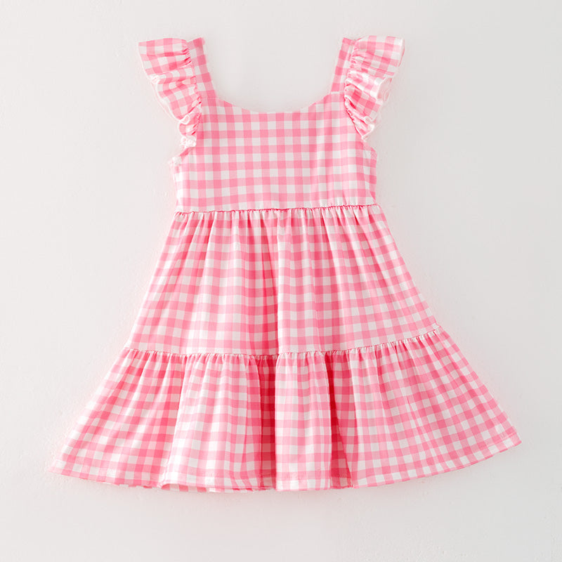 （In Stock）Girls Summer Back To School Pencil Print Dress