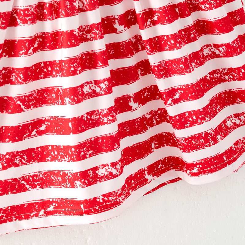 （In Stock）Girls Patriotic Print Dress
