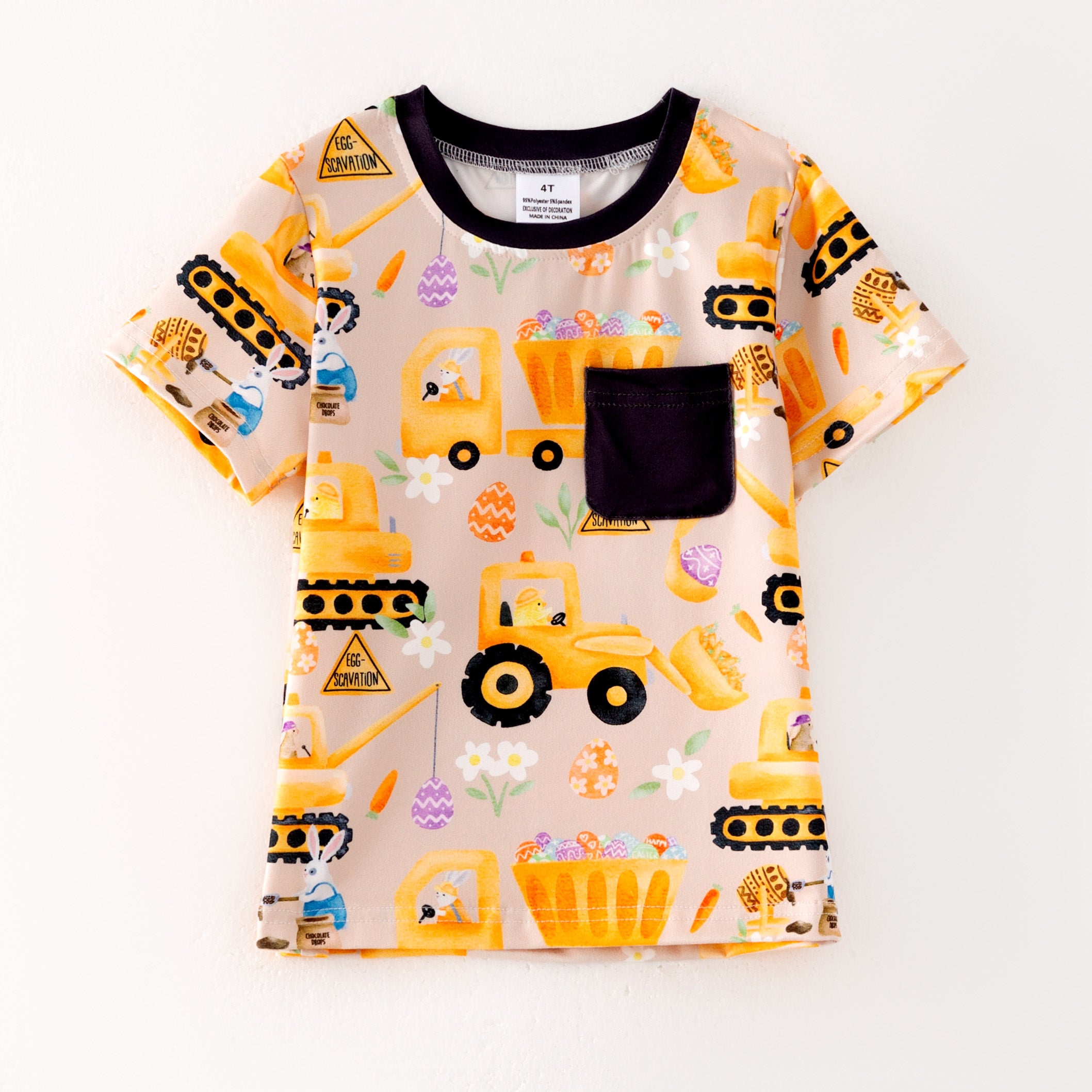 （Pre Order）Boys Easter Bunny＆Farm Print Top