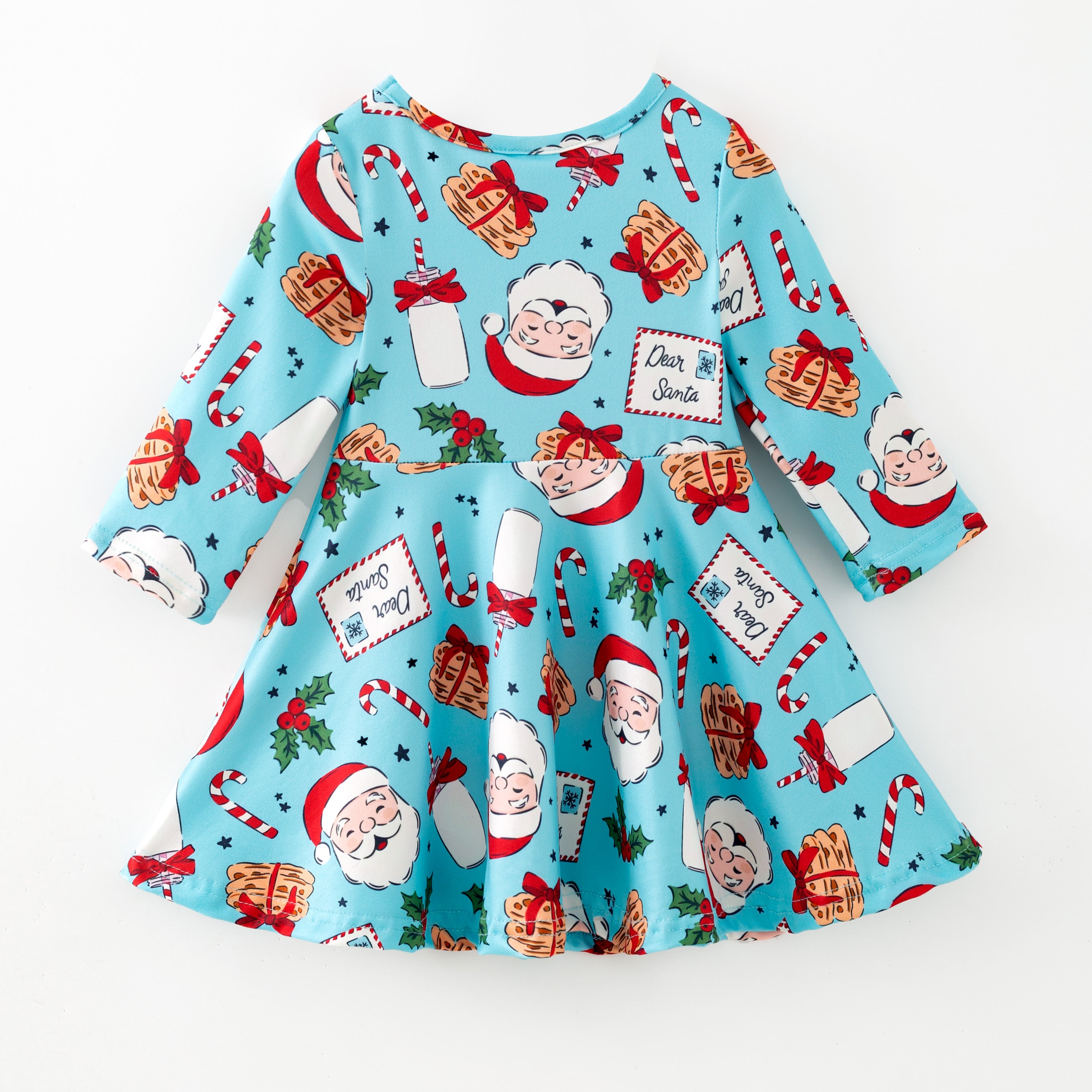 （Pre Order,Prepack Zone）Girls Christmas Print Dress（Mix Size）