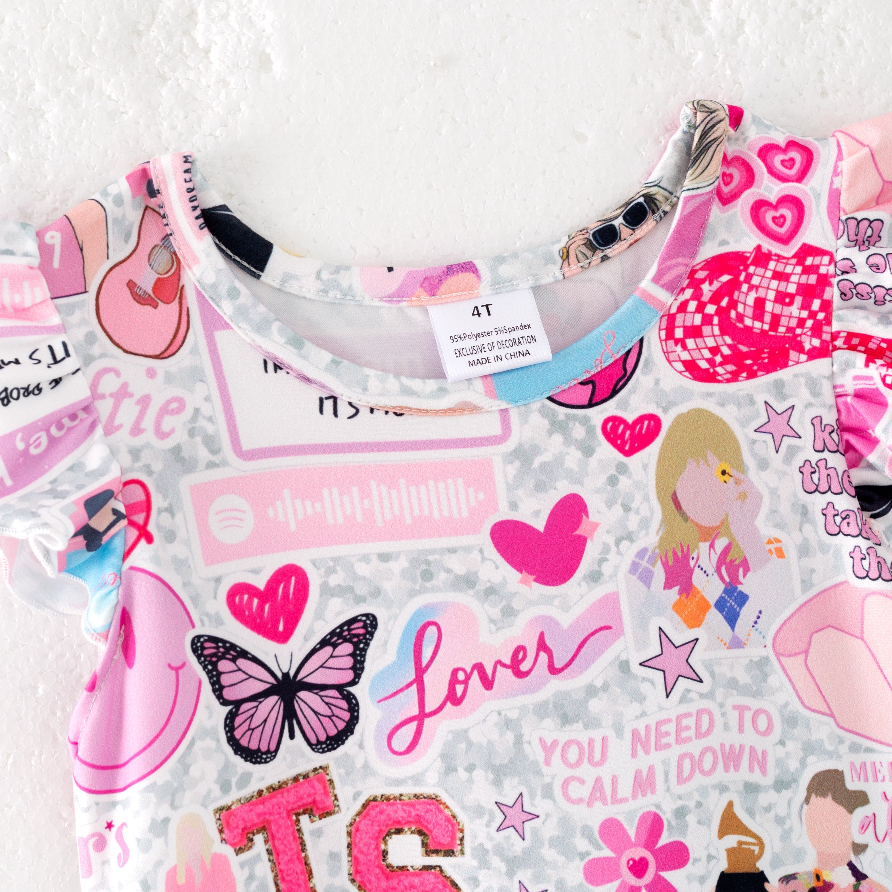 （Pre Order）Girls Summer TS Print Tutu Tulle Dress