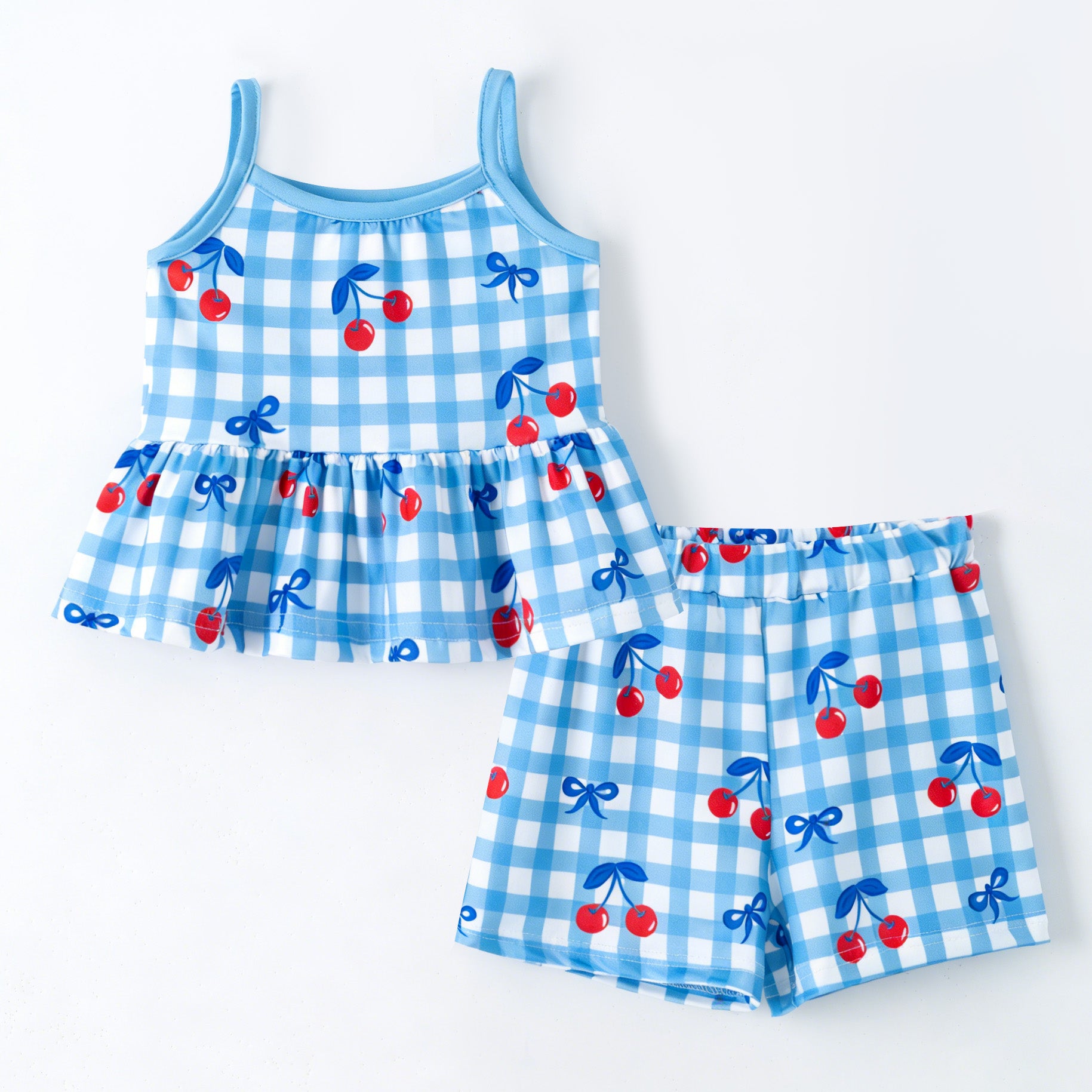 （Pre Order,Prepack Zone）Girls Spring&Summer Print Shorts Set（Mix Size）
