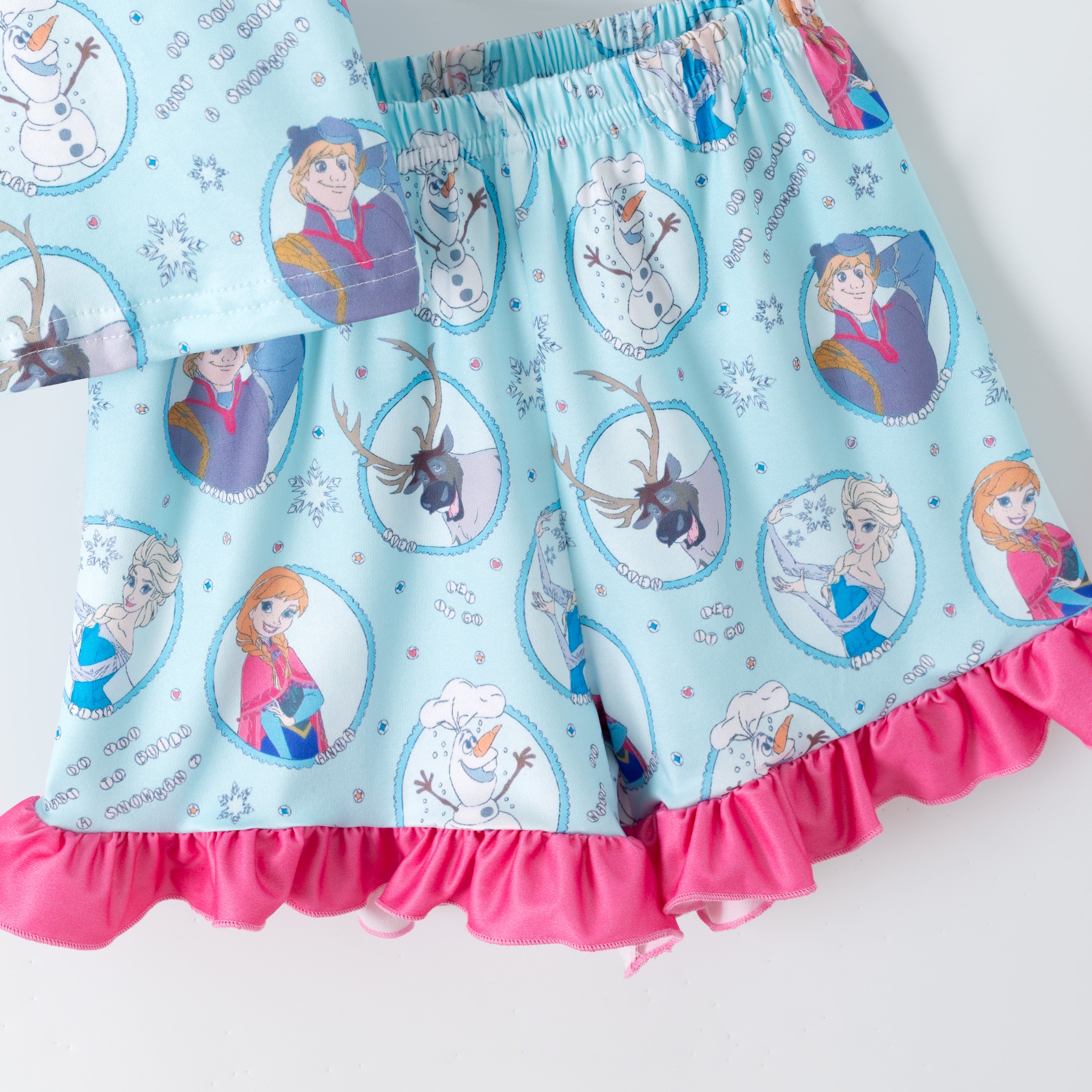 （Pre Order,Prepack Zone）Girls Princess Print Pajamas（Mix Size）