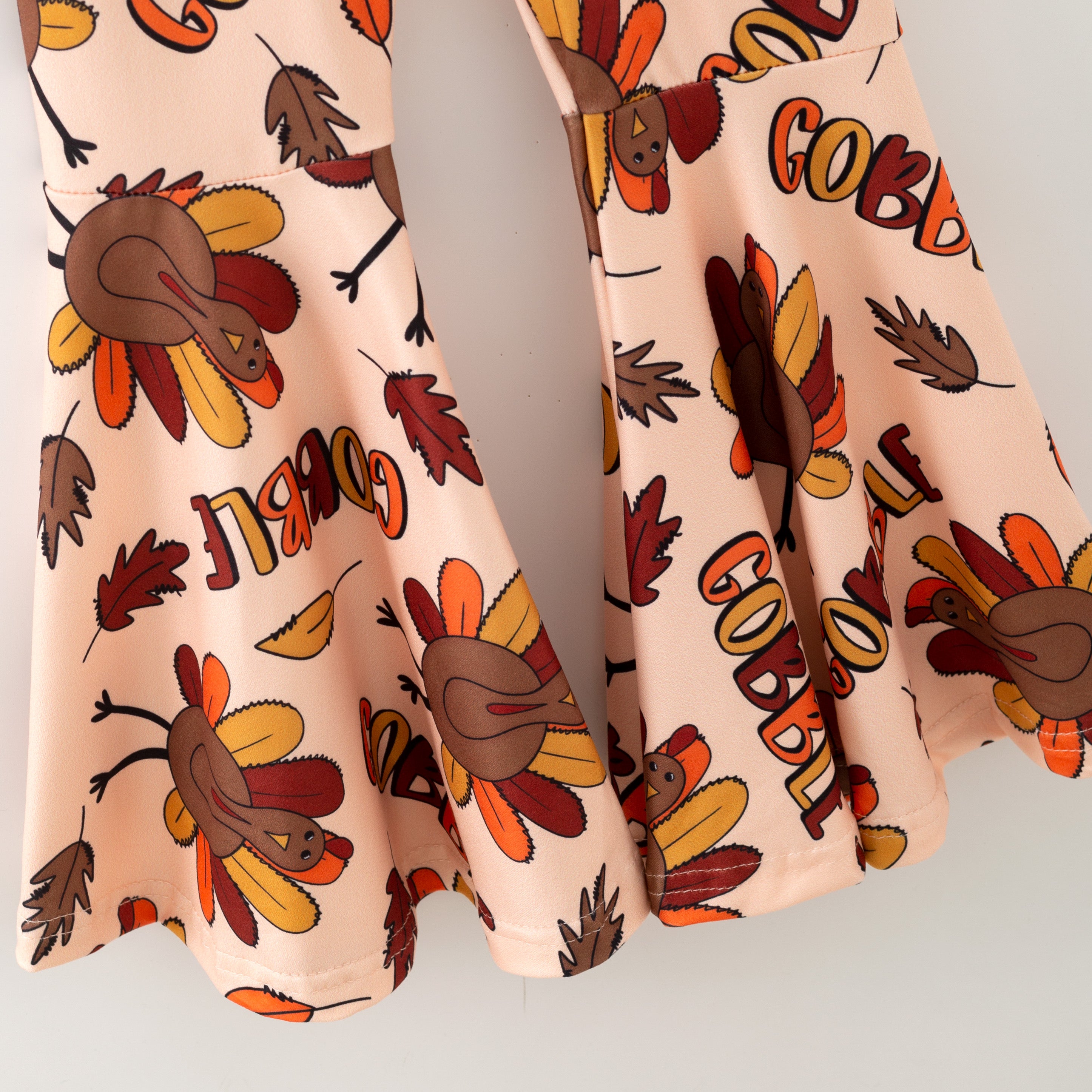 （Pre Order,Prepack Zone）Family Thanksgiving Turkey Print Set&Top