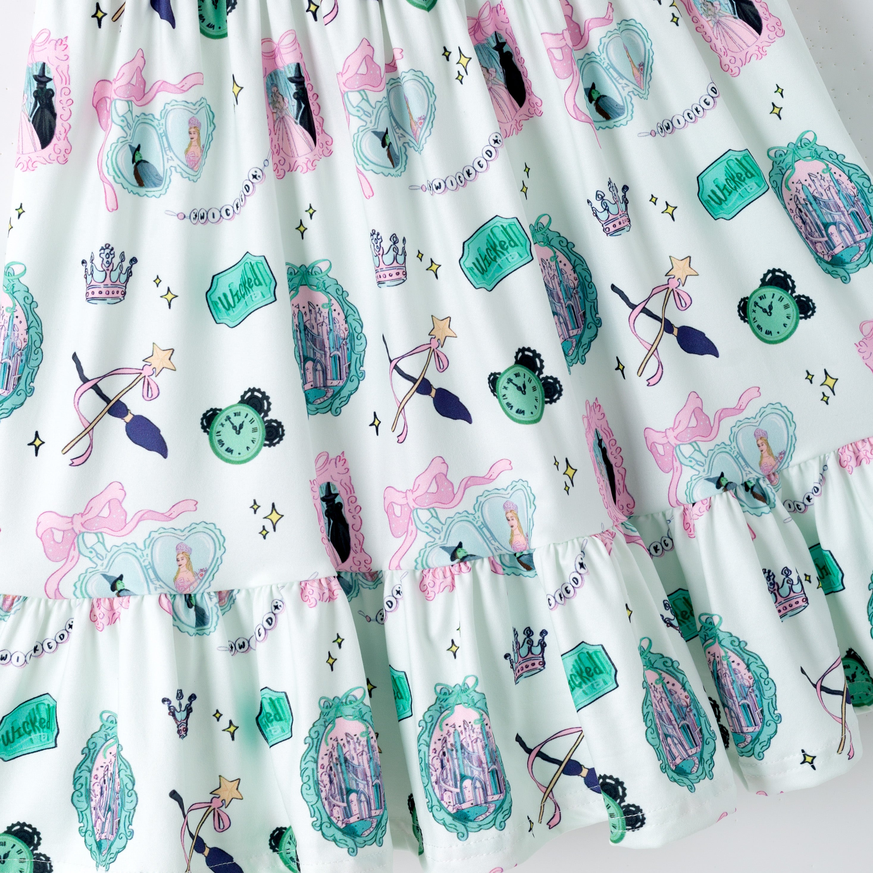 （Pre Order,Prepack Zone）Girls Witch Print Dress（Mix Size）