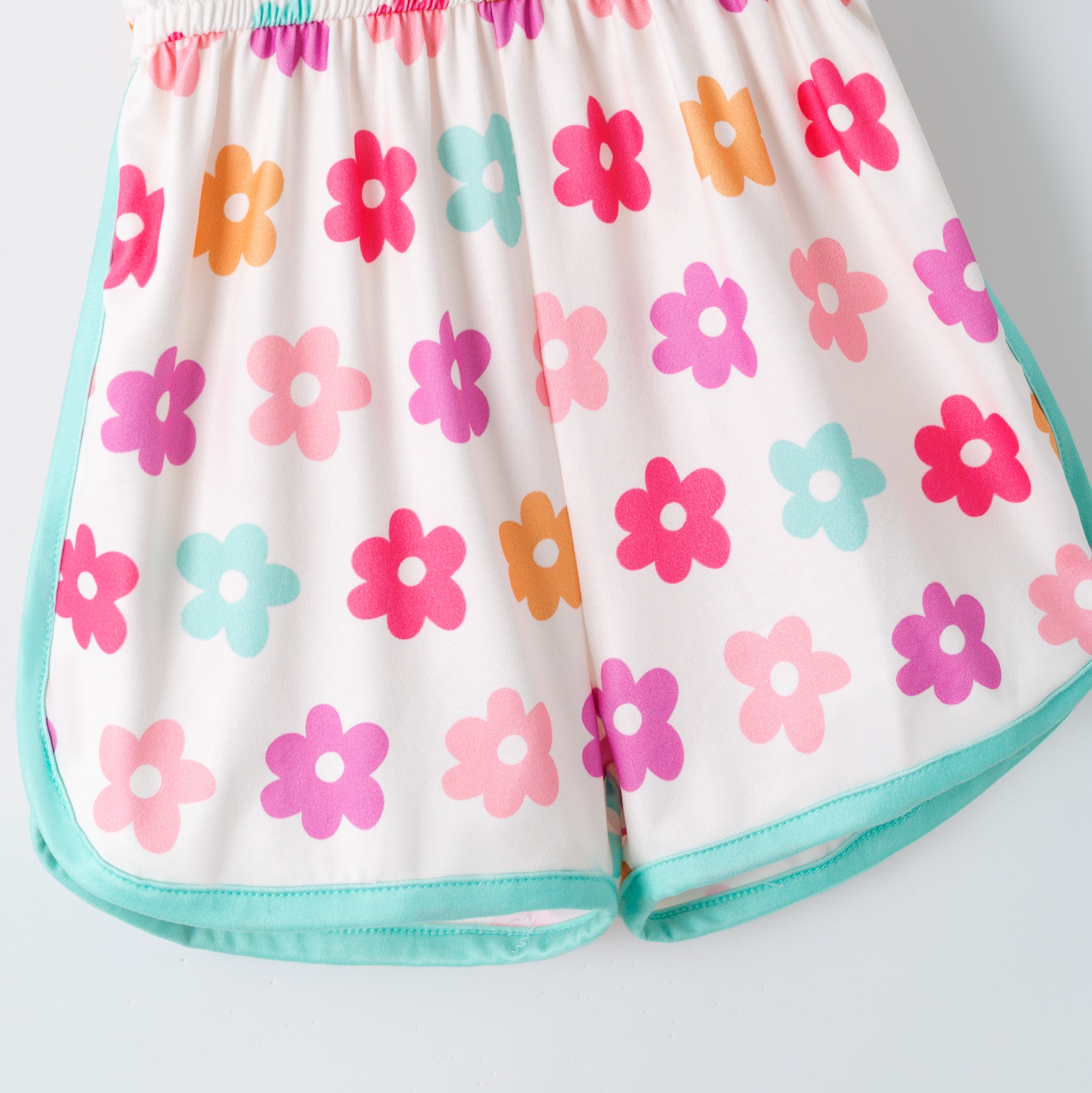 （Pre Order,Prepack Zone）Girls Floral Print Jumpsuit（Mix Size）