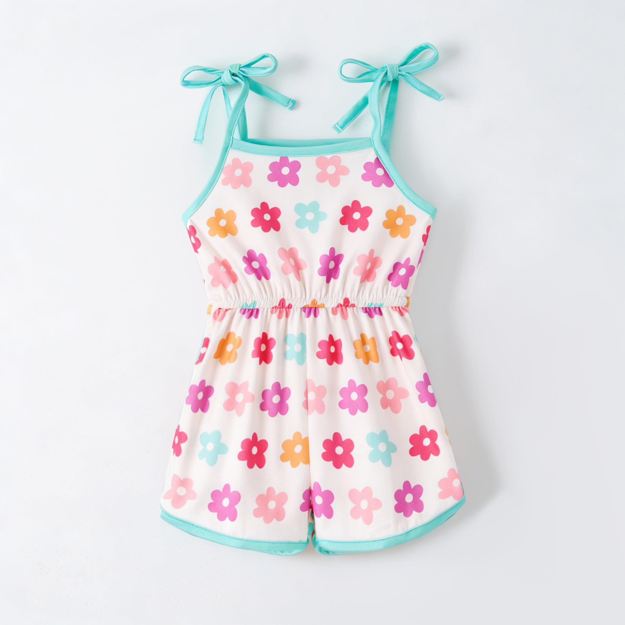 （Pre Order,Prepack Zone）Girls Floral Print Jumpsuit（Mix Size）