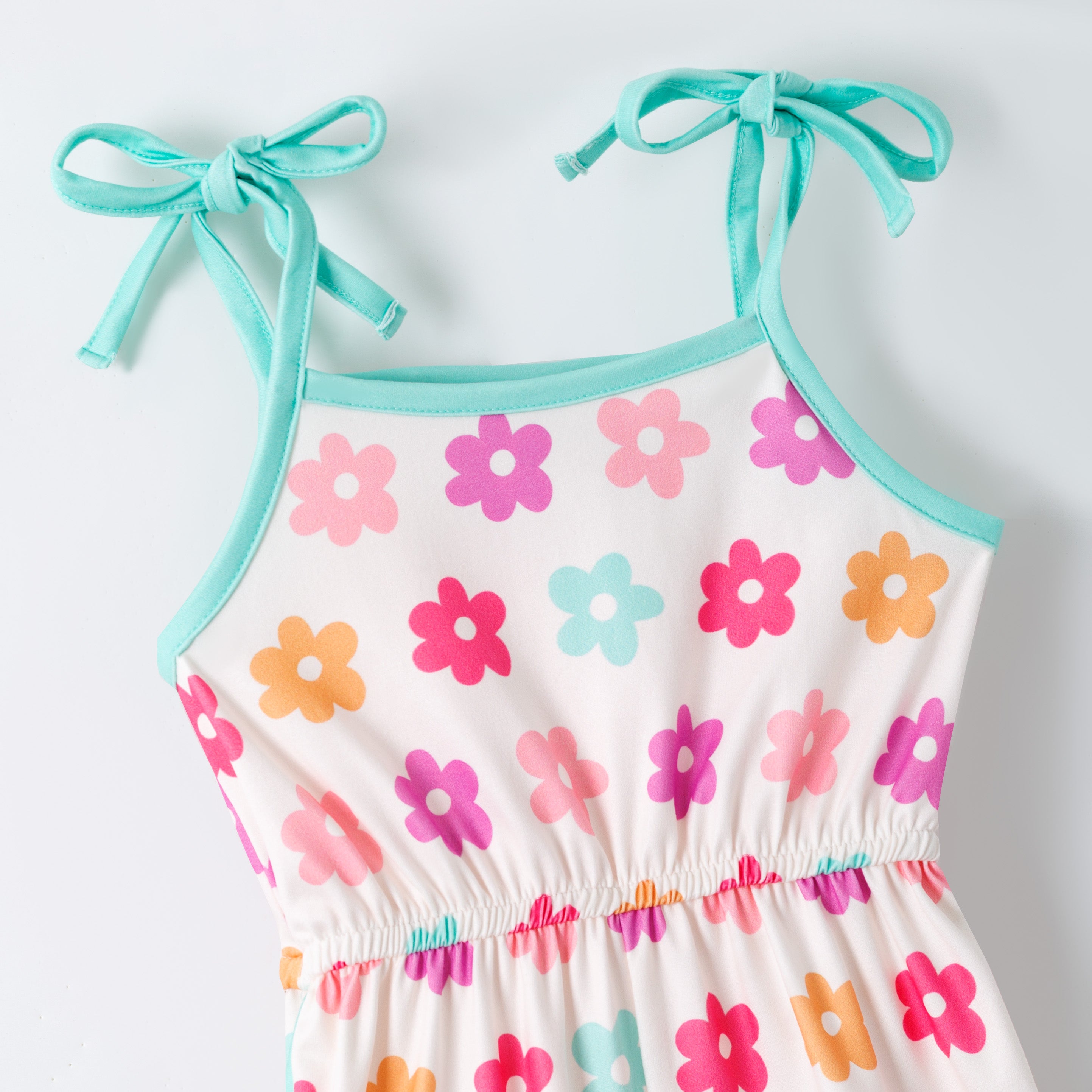 （Pre Order,Prepack Zone）Girls Floral Print Jumpsuit（Mix Size）