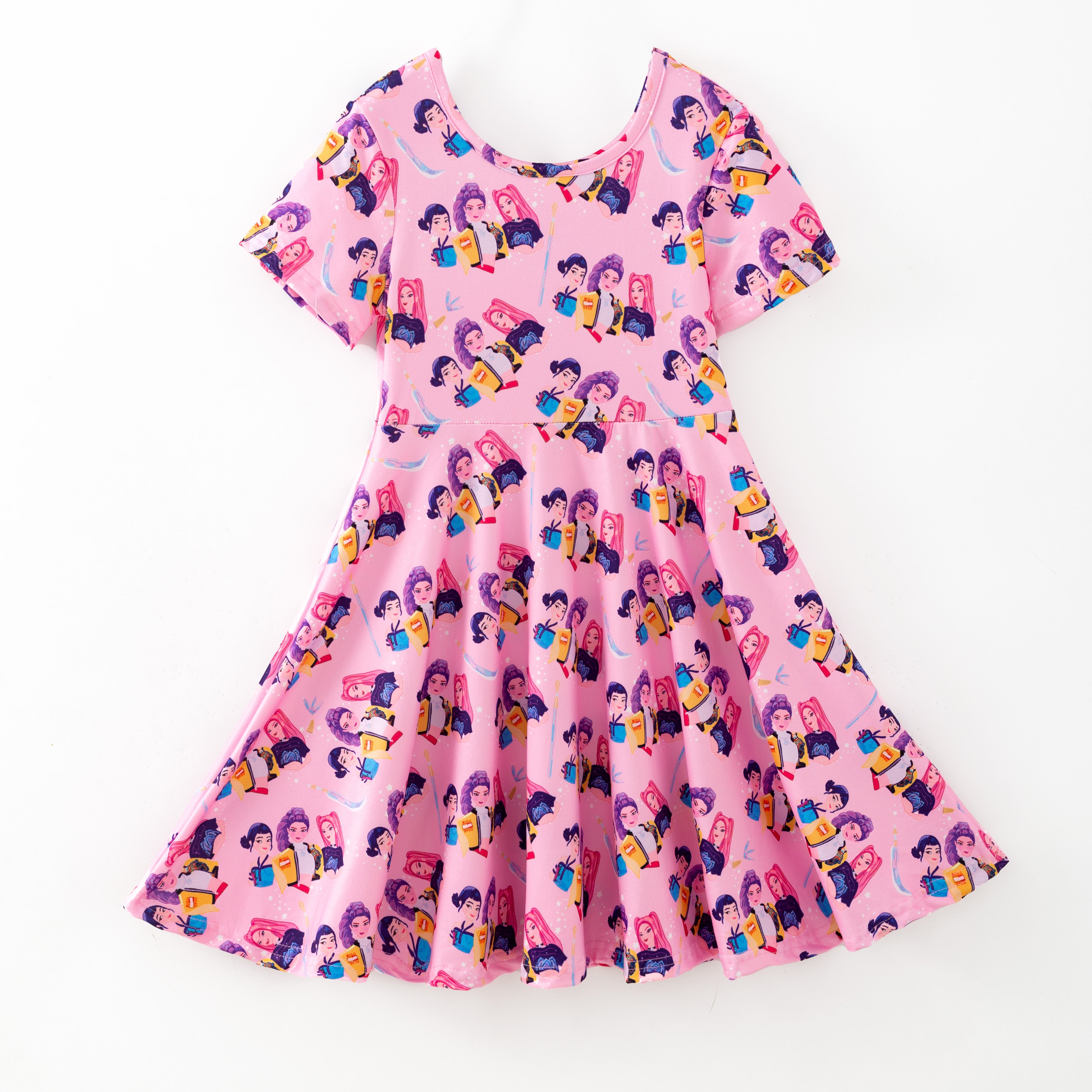 （Pre Order,Prepack Zone）Girls Movie Character Print Dress